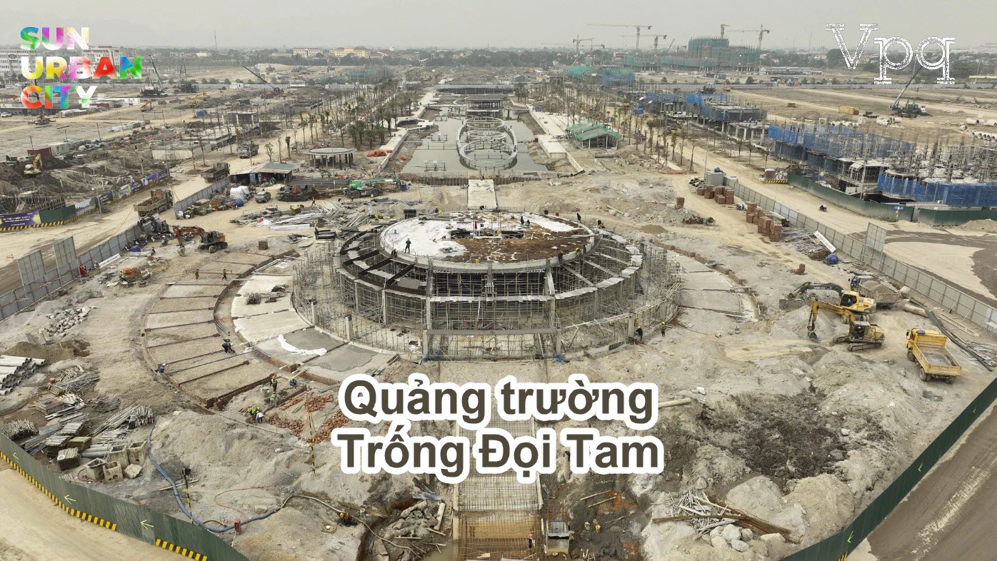C&ocirc;ng tr&igrave;nh quảng trường Trống Đọi Tam v&agrave; trục c&ocirc;ng vi&ecirc;n lễ hội