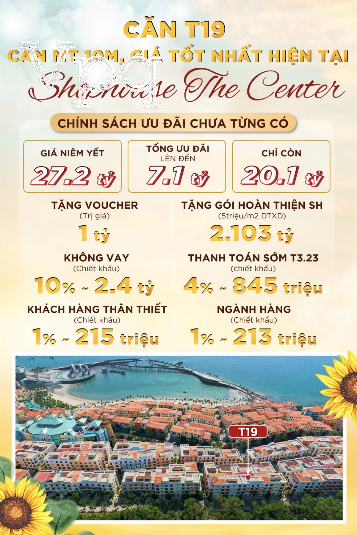 Ch&iacute;nh s&aacute;ch b&aacute;n h&agrave;ng Shophouse The Center T3/2022