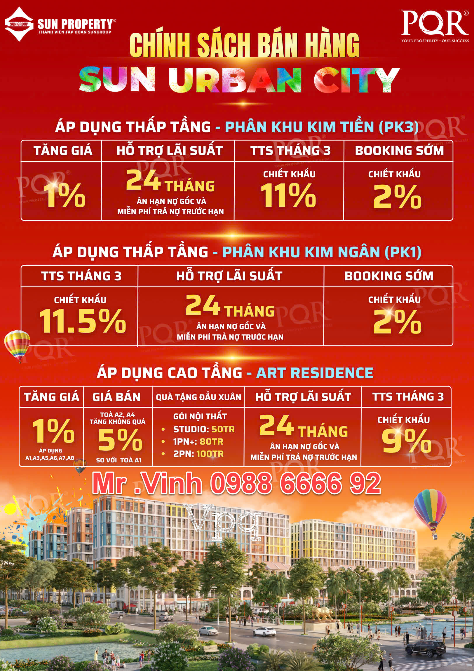 Chính sách bán hàng dự án Sun Urban City Hà Nam T2/2025