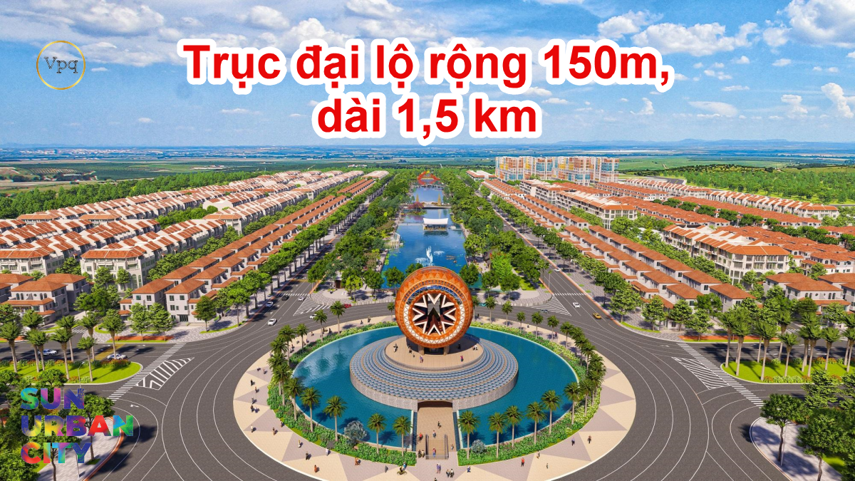 Trục đại lộ văn h&oacute;a, lễ hội tại trung t&acirc;m dự &aacute;n Sun Urban City