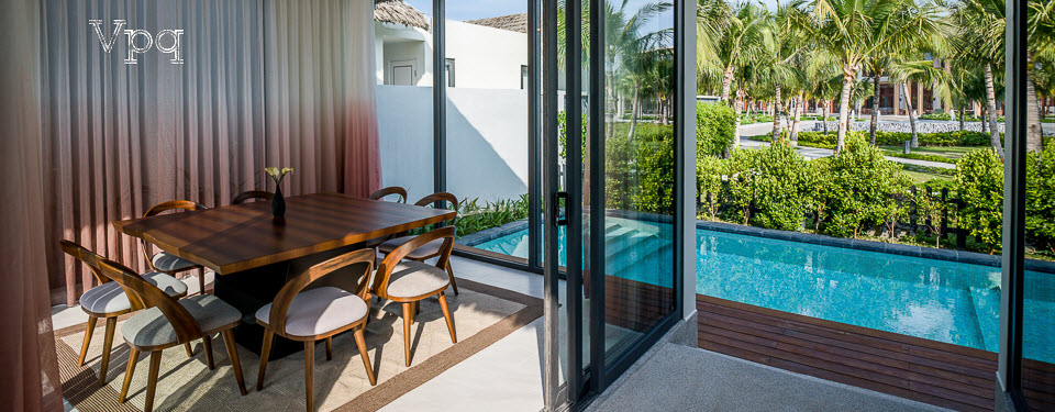 View từ phòng ăn của biệt thự