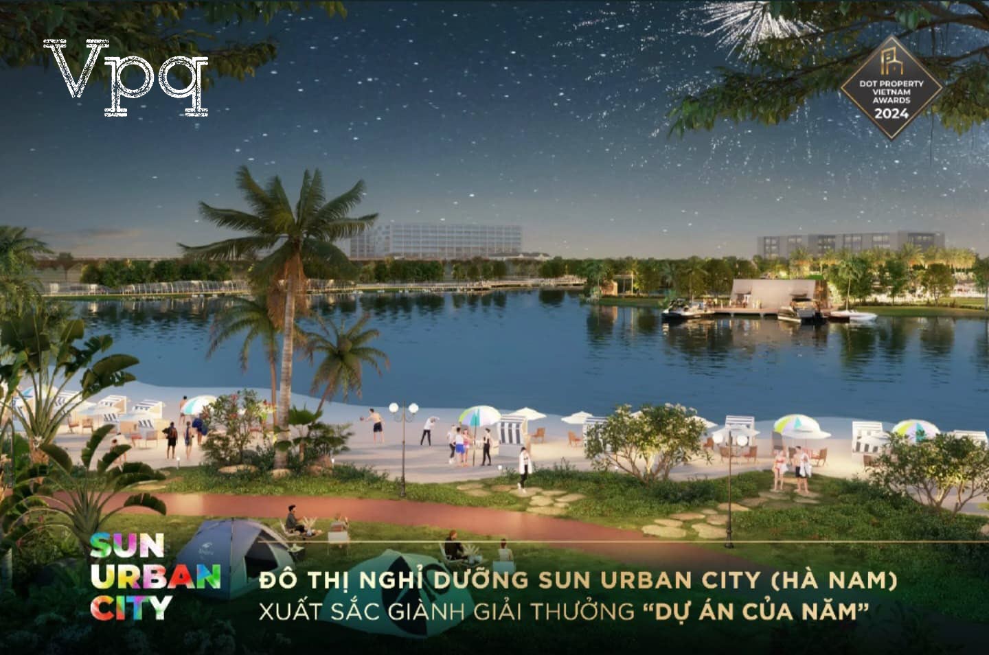 Sun Urban City H&agrave; Nam c&oacute; b&atilde;i biển nh&acirc;n tạo c&aacute;t trắng mịn d&agrave;i 200m