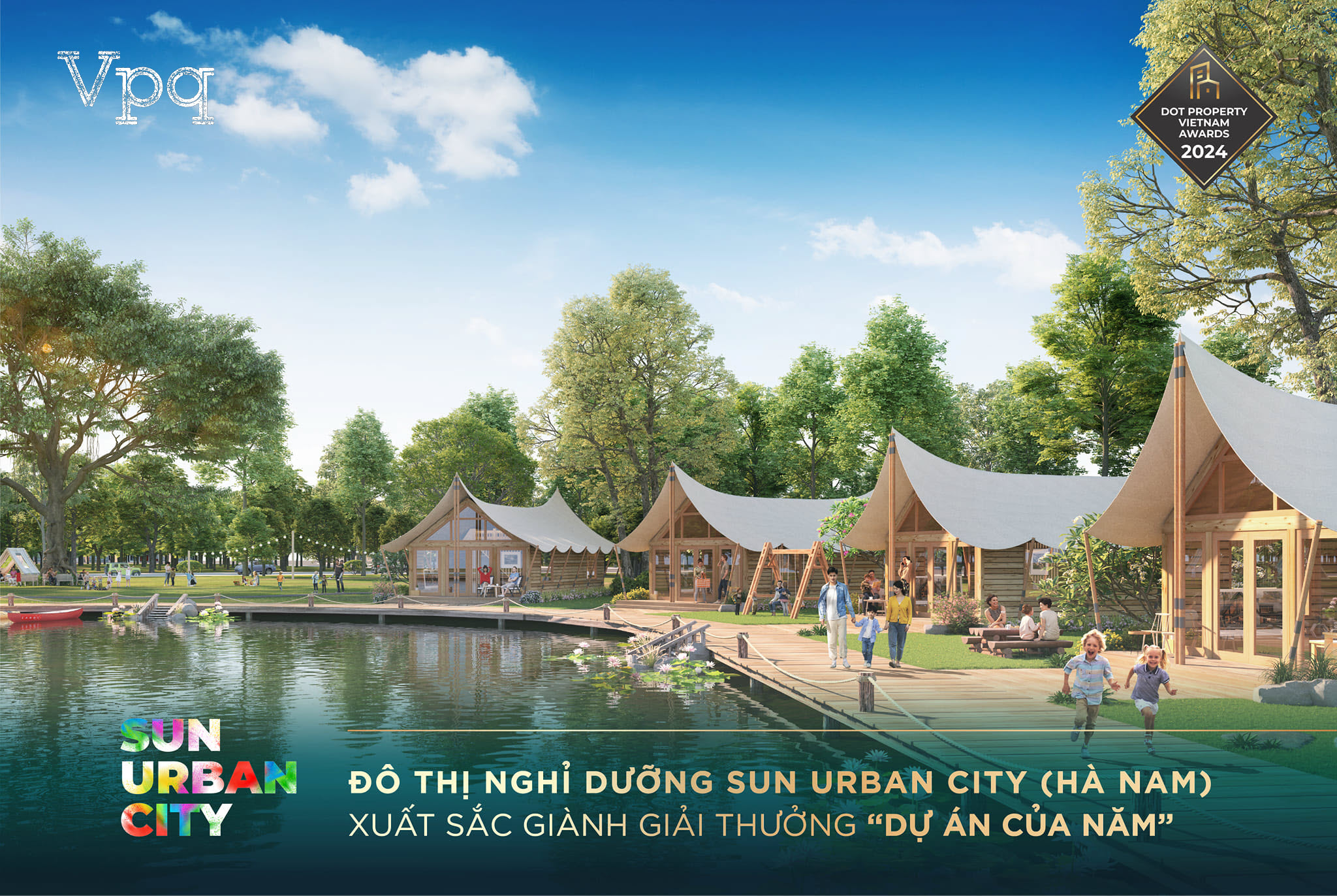 &ldquo;Dự &aacute;n của năm&rdquo; đ&atilde; gọi t&ecirc;n Đ&ocirc; thị nghỉ dưỡng Sun Urban City (Phủ L&yacute;, H&agrave; Nam) do Sun Group ph&aacute;t triển.