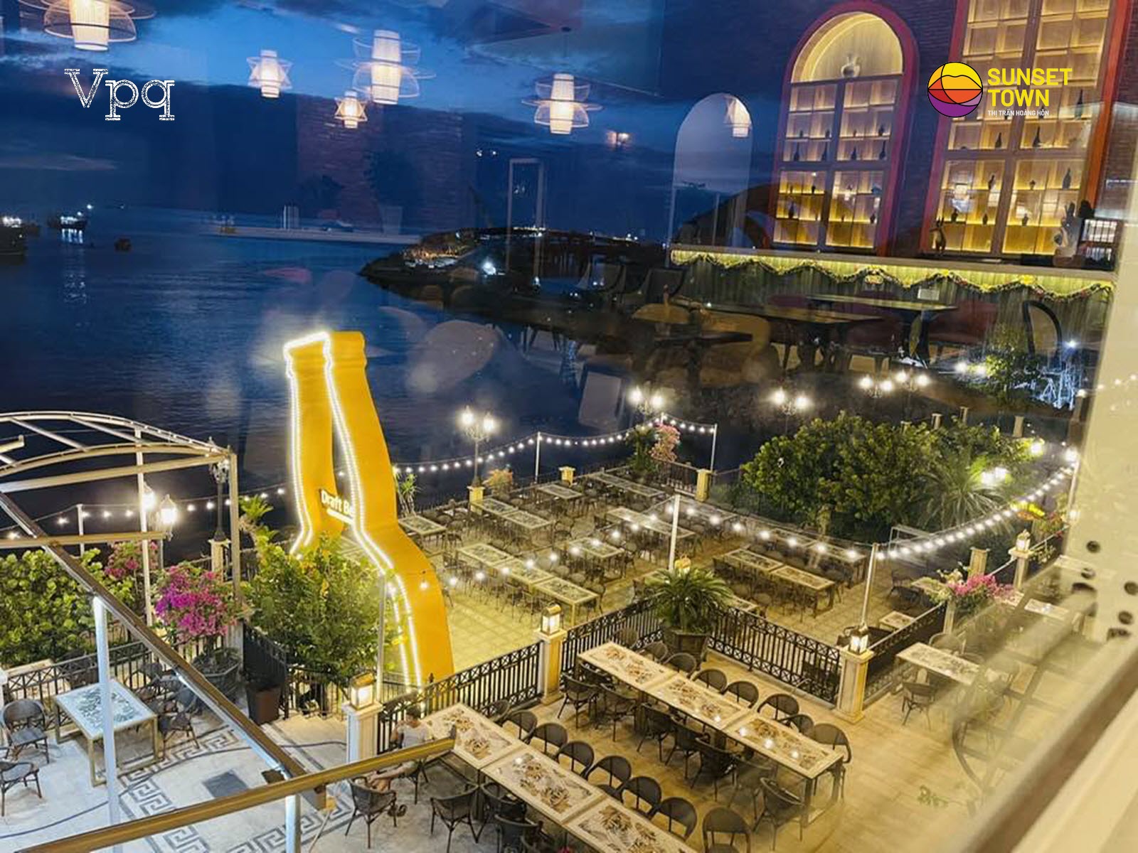 Draft Beer Địa Trung Hải sẽ cực chill khi màn đêm buông xuống