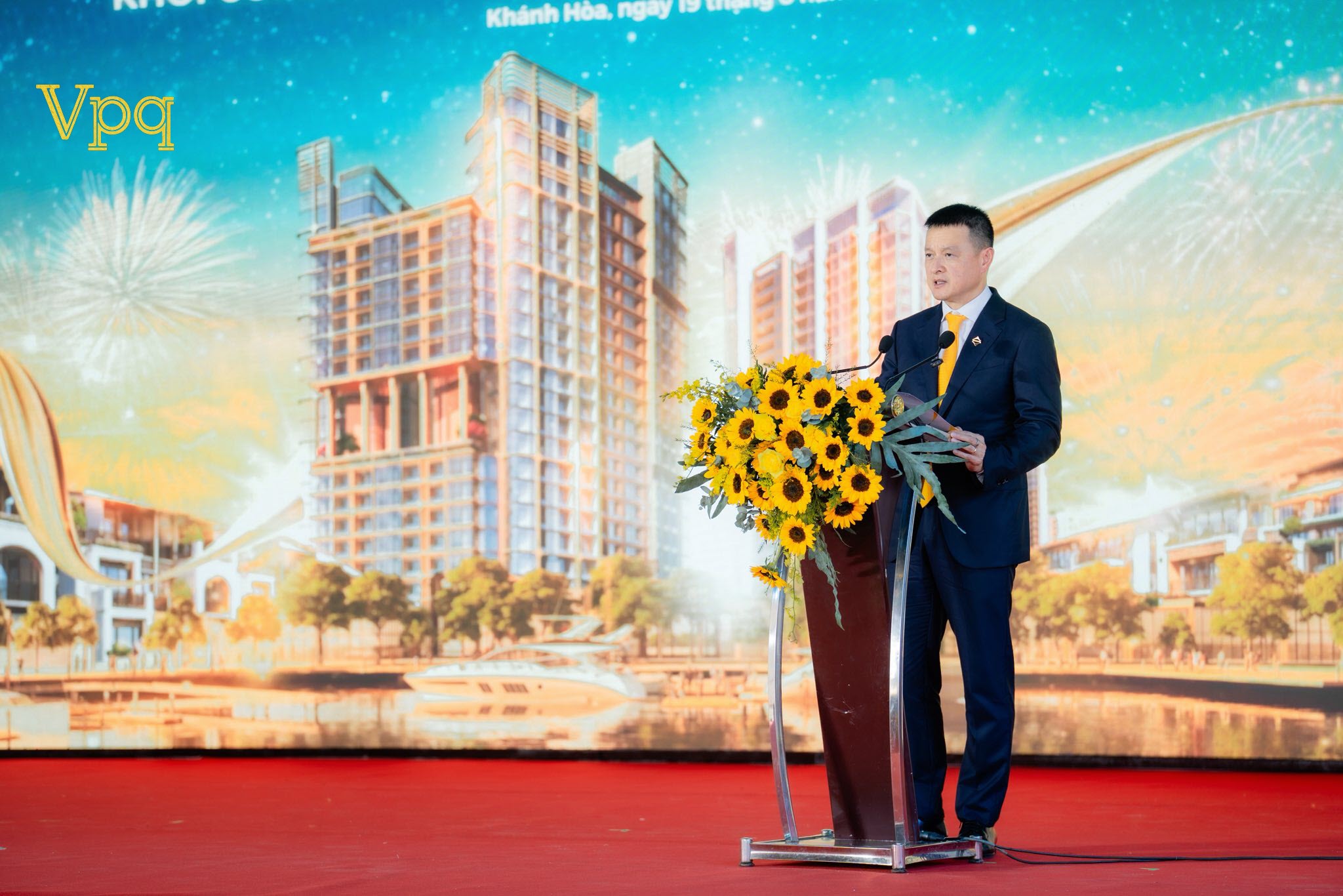 &Ocirc;ng Đặng Minh Trường, Chủ tịch HĐQT Sun Group ph&aacute;t biểu tại sự kiện