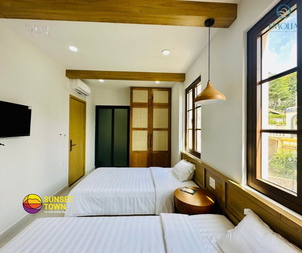 Kh&ocirc;ng gian nội thất ph&ograve;ng nghỉ Emolia Coffee Tea & Mini Hotel