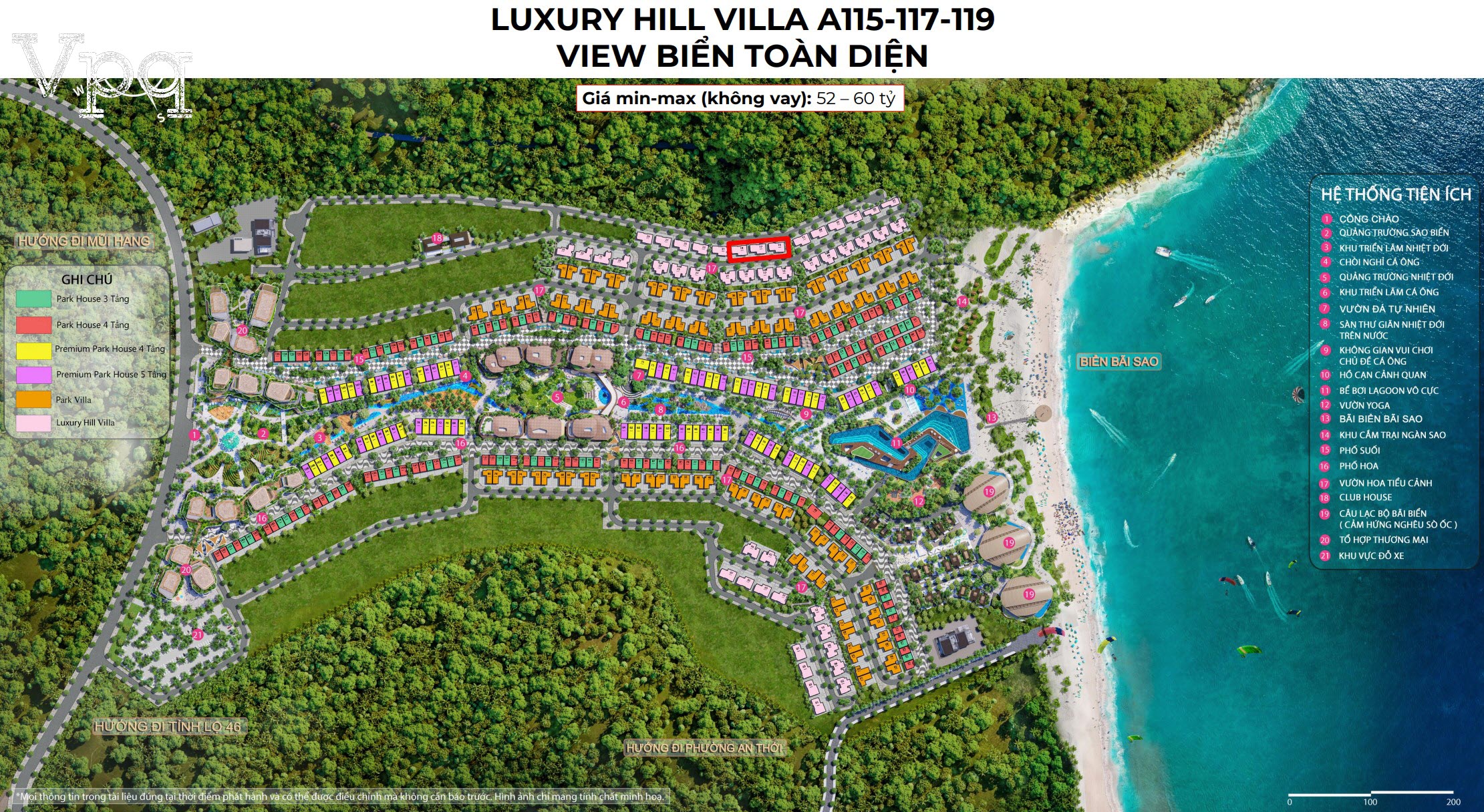 Gi&aacute; Luxury Hill Villa A115-A117-A119