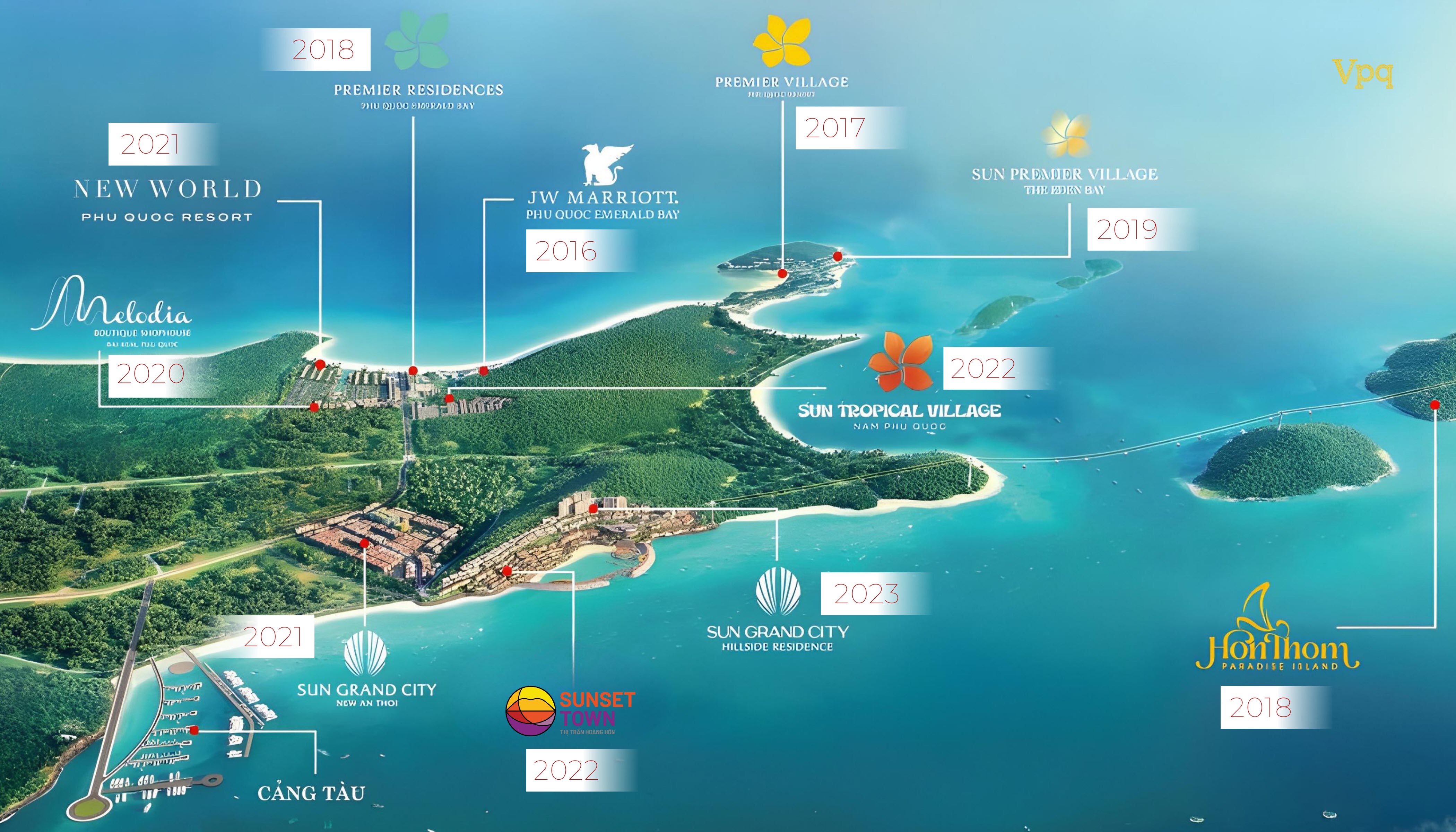 Hệ sinh thái Sun Group Phú Quốc đã thành hình