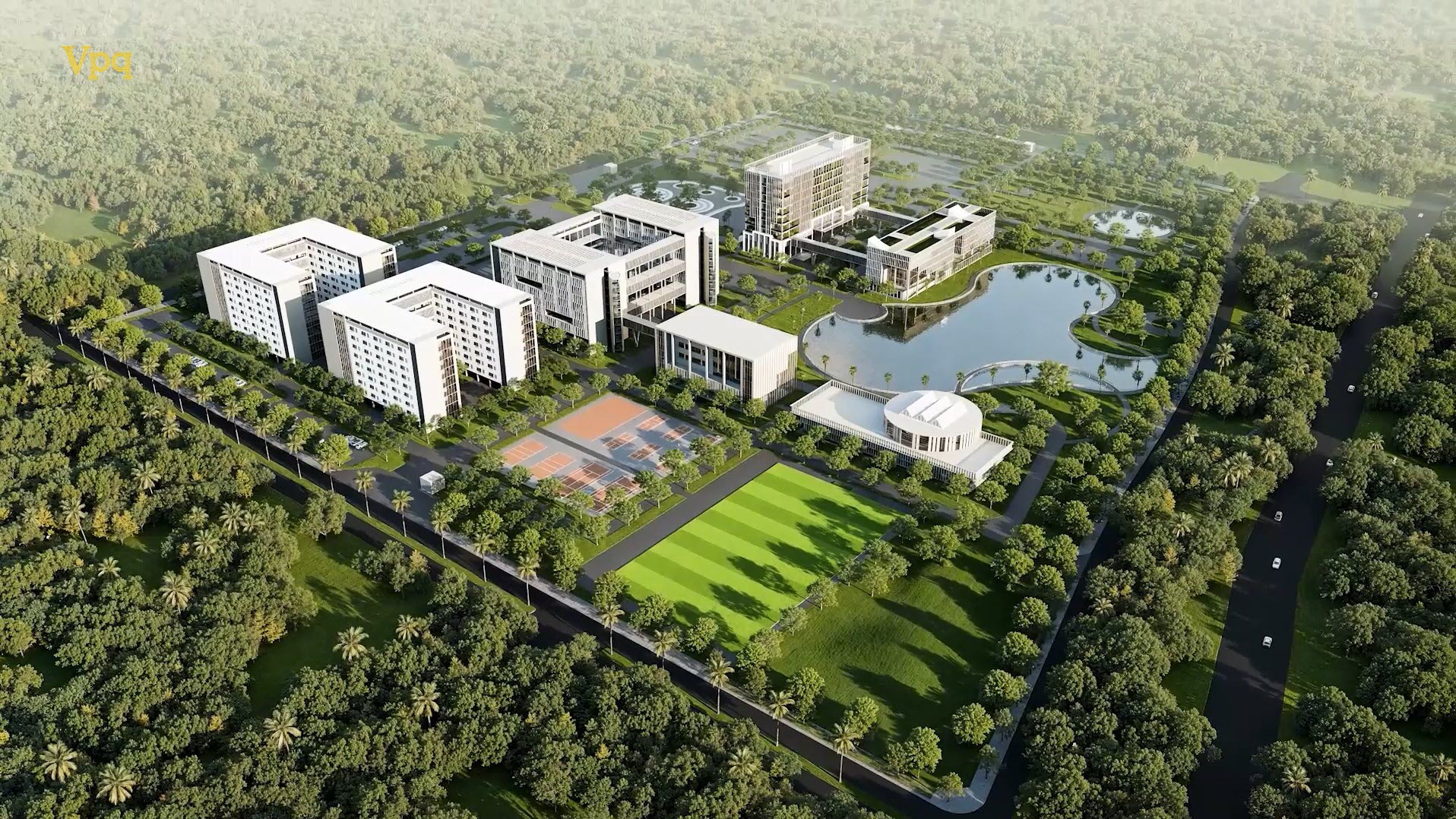 Phối cảnh Học viện ngân hàng phân hiệu Hà Nam