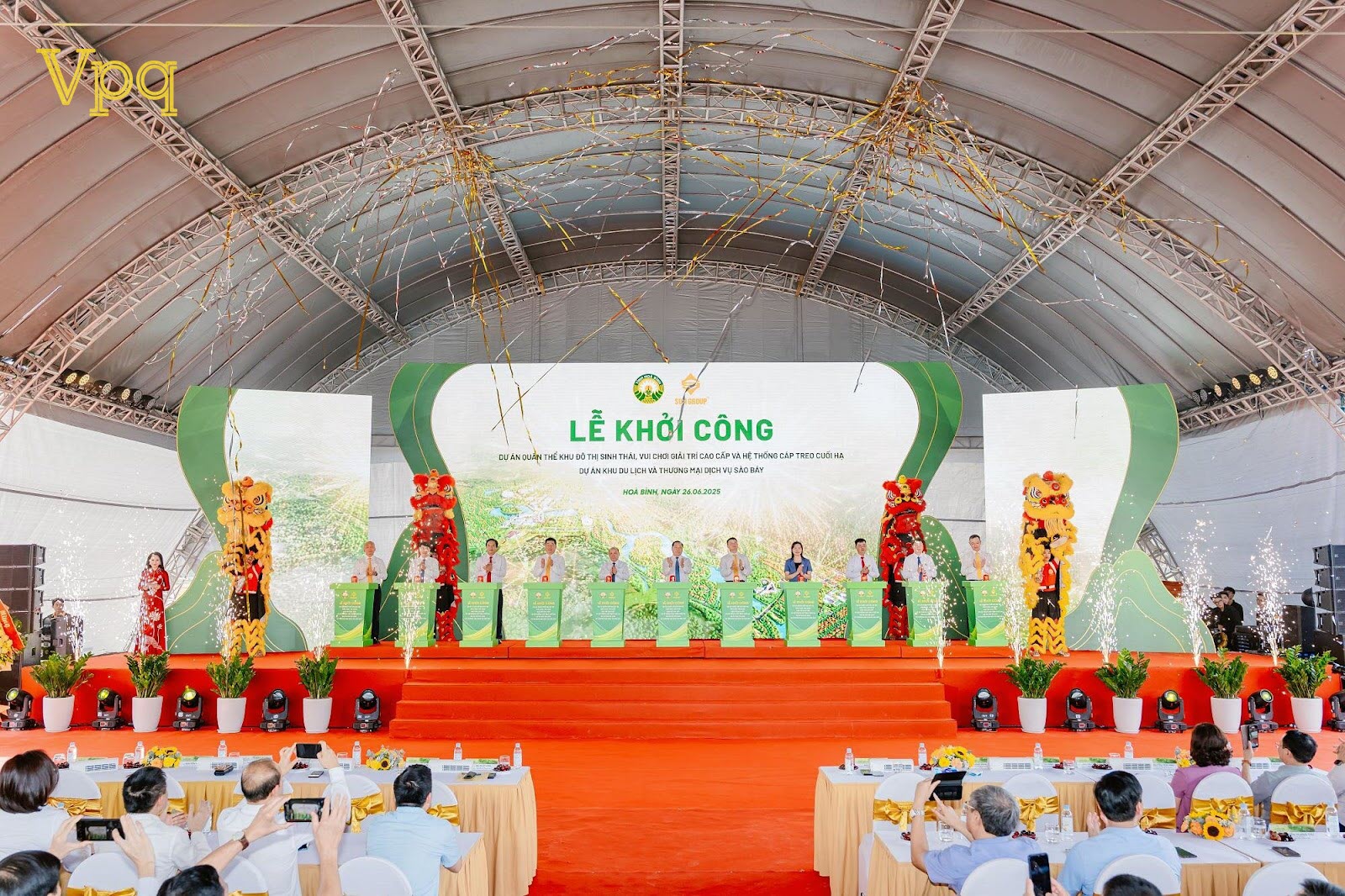 Lễ khởi công giai đoạn 1 Tổ hợp nghỉ dưỡng khoáng nóng hơn 21.000 tỷ đồng do Sun Group đầu tư