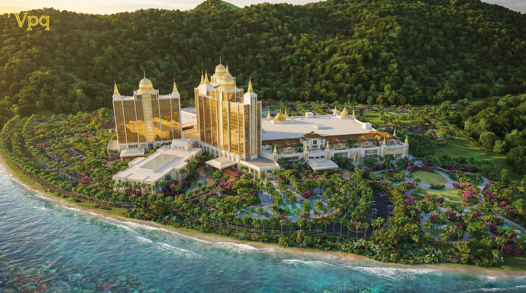 Phối cảnh Khu dịch vụ du lịch phức hợp cao cấp casino tại Khu kinh tế V&acirc;n Đồn, Quảng Ninh