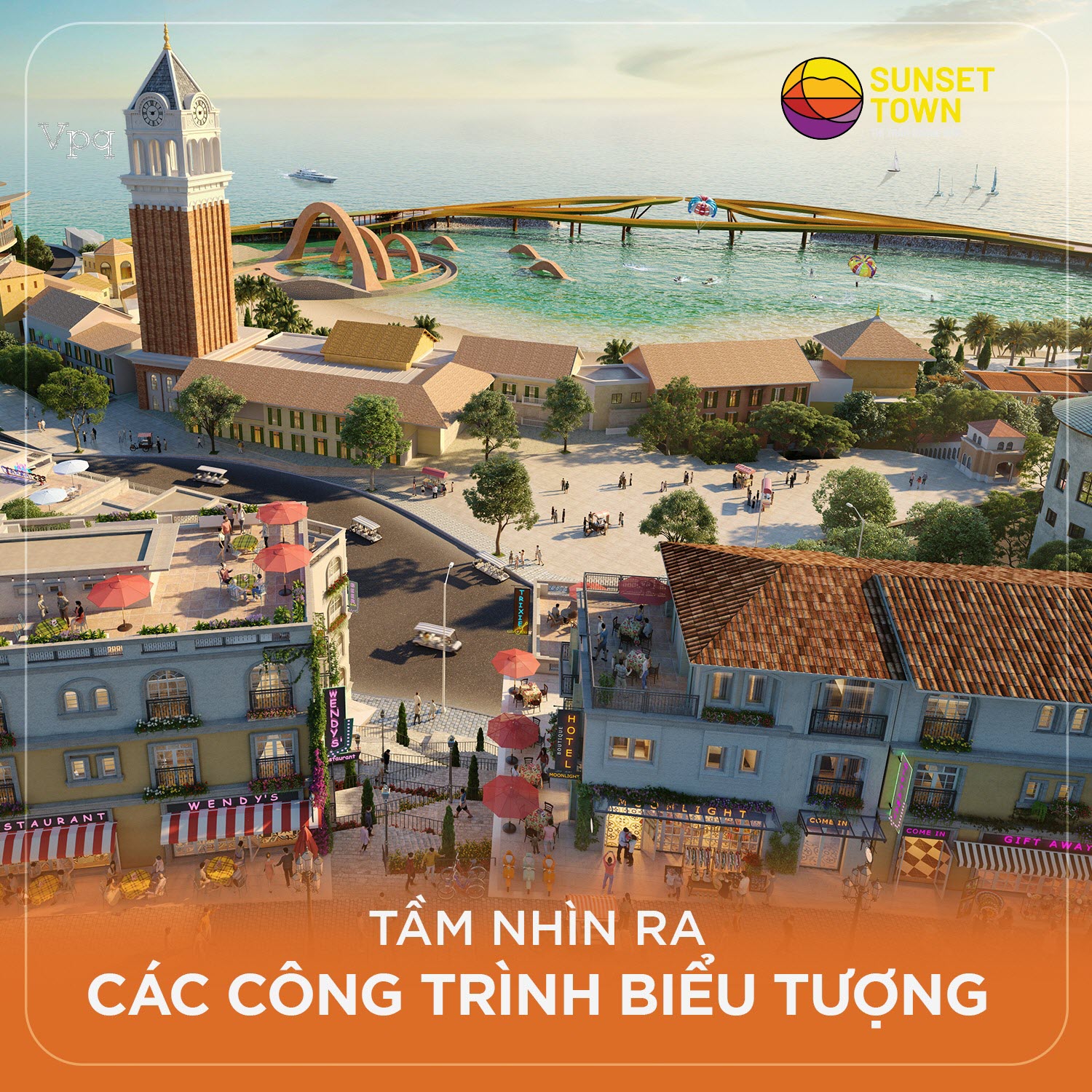 Tầm view ra các công trình biểu tượng của Shophouse The Center