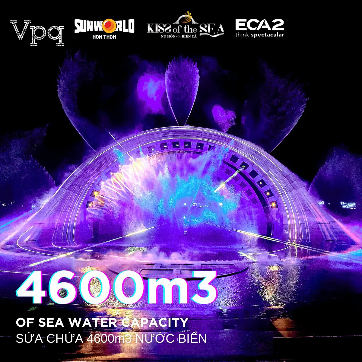 Kiss Of The Sea Show hướng c&oacute; sức chứa 4600m3 nước biển