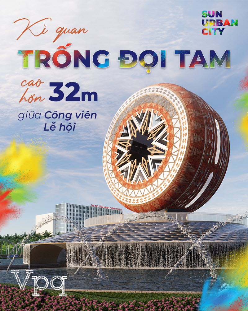 Kỳ quan Trống Đọi Tam hứa hẹn sẽ l&agrave; một c&ocirc;ng tr&igrave;nh biểu tượng mới của H&agrave; Nam