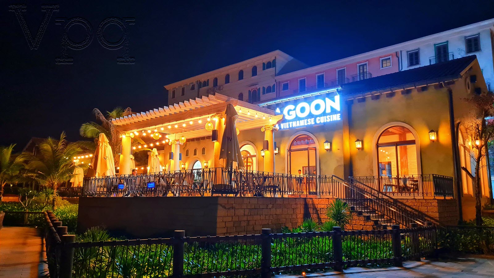 Không gian tối tại nhà hàng Lagoon Phú Quốc