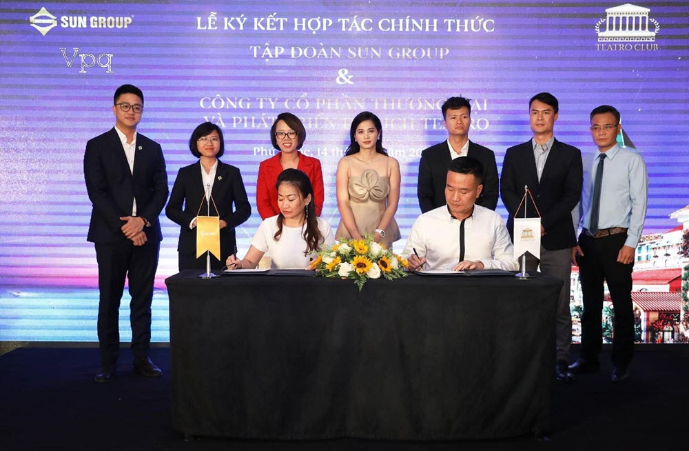 Lễ k&yacute; kết Sun Group ch&iacute;nh thức hợp t&aacute;c c&ugrave;ng Teatro Club