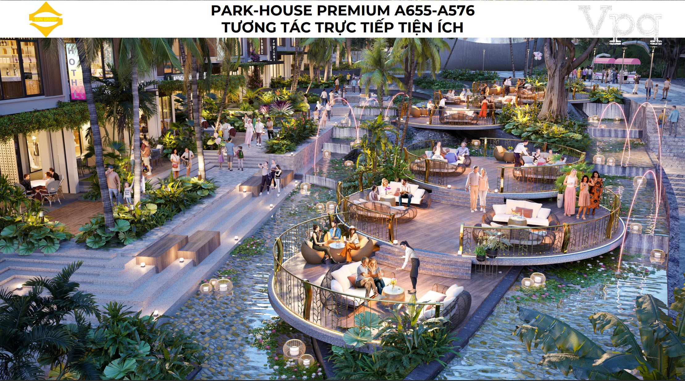 Park House Premium Makaio A655-A576 tương t&aacute;c trực tiếp tiện &iacute;ch