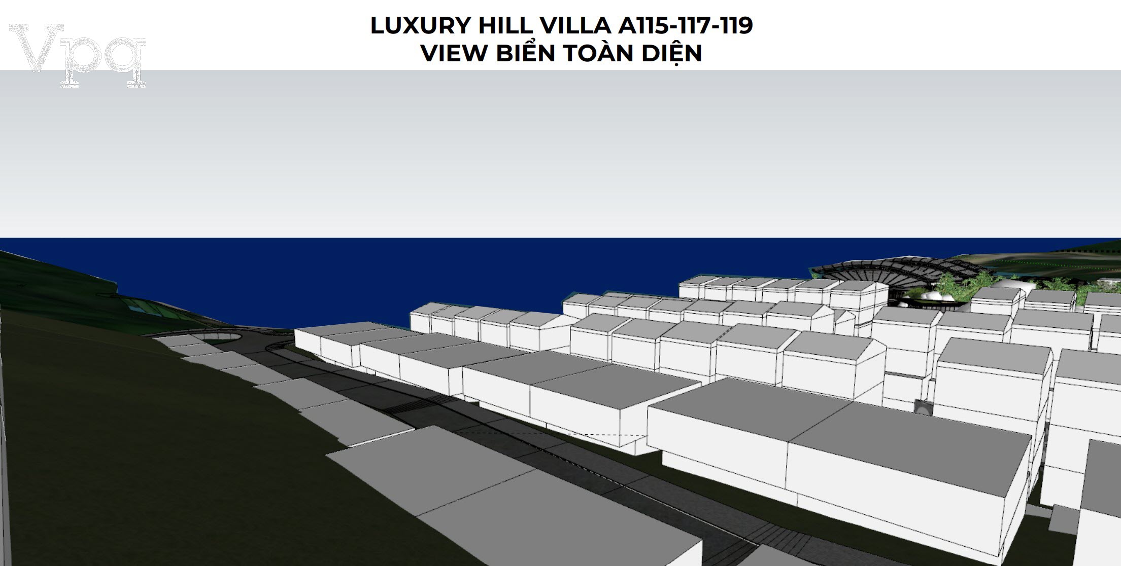 Luxury Hill Villa A115-A117-A119 view biển to&agrave;n diện