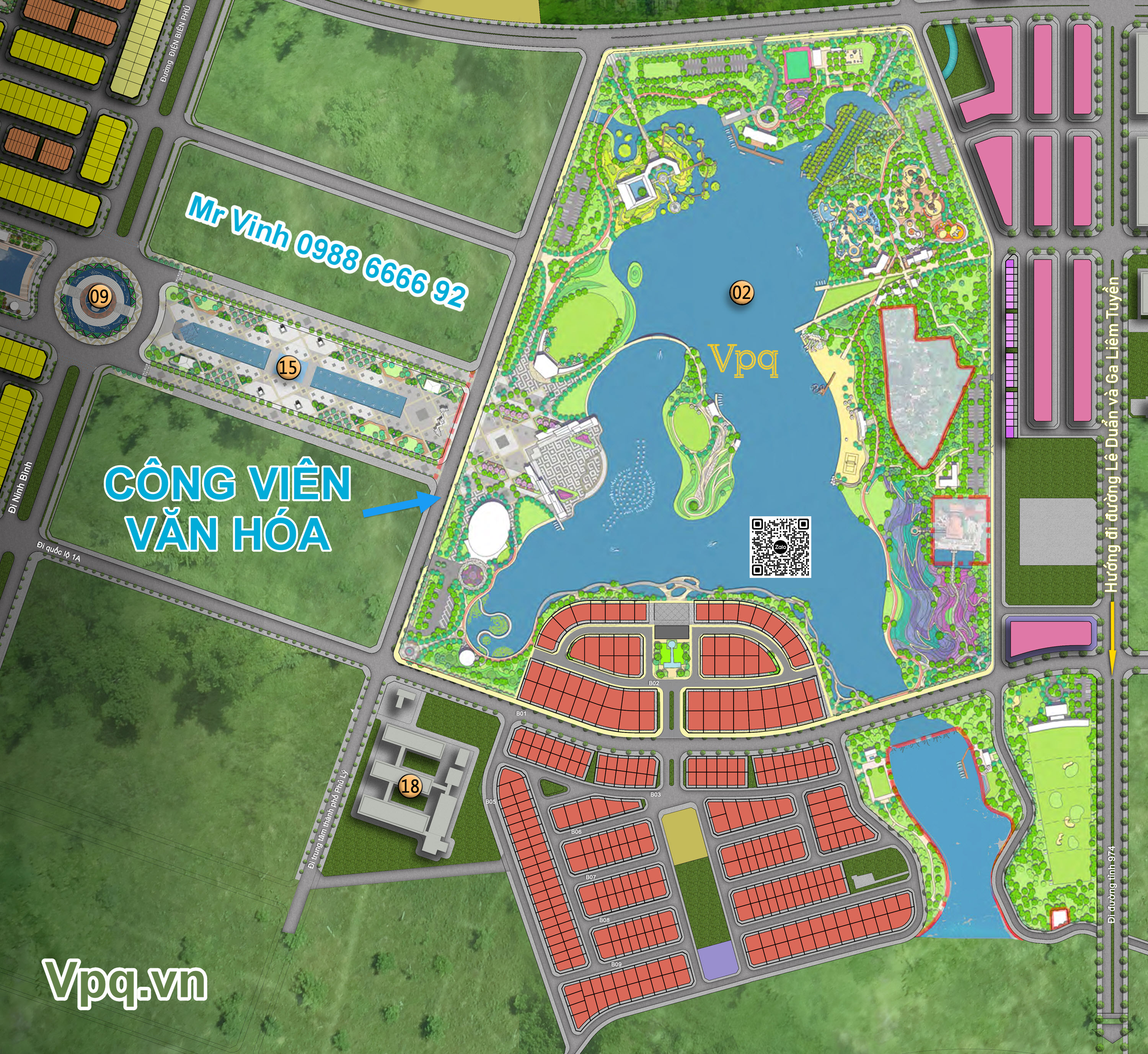 Mặt bằng Công viên văn hóa Sun Urban City