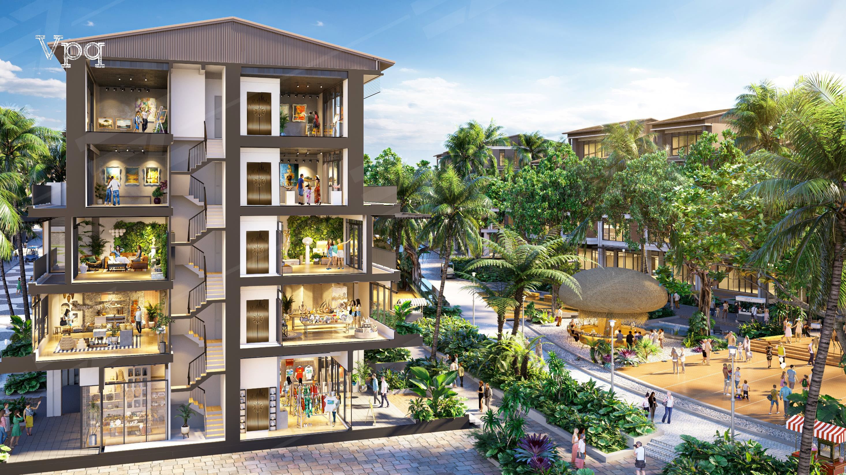 Thiết kế ch&uacute; trọng kh&ocirc;ng gian mở tại khu Park House