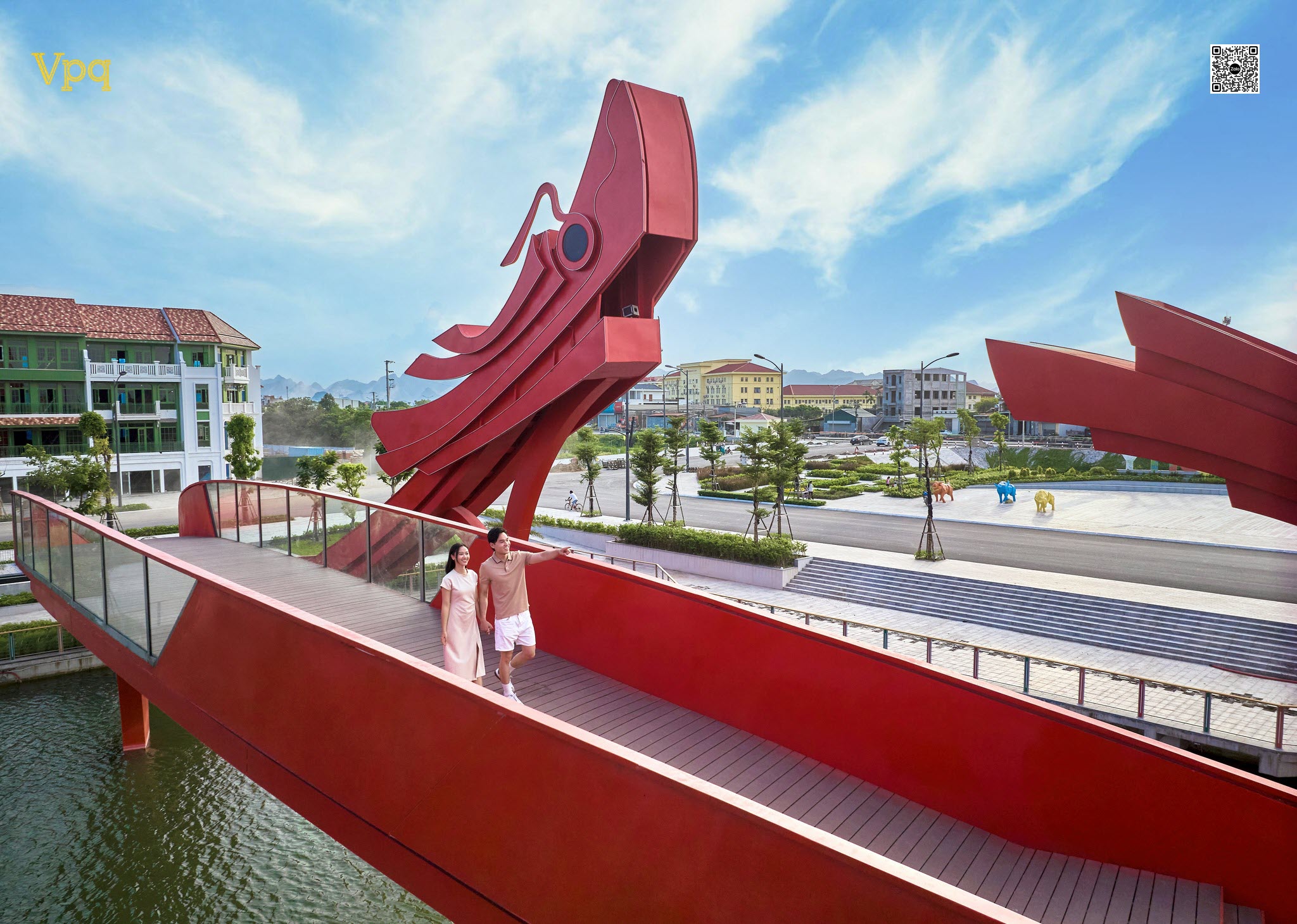 Cầu Long Kiều&nbsp; biểu tượng văn h&oacute;a tại Sun Urban City H&agrave; Nam