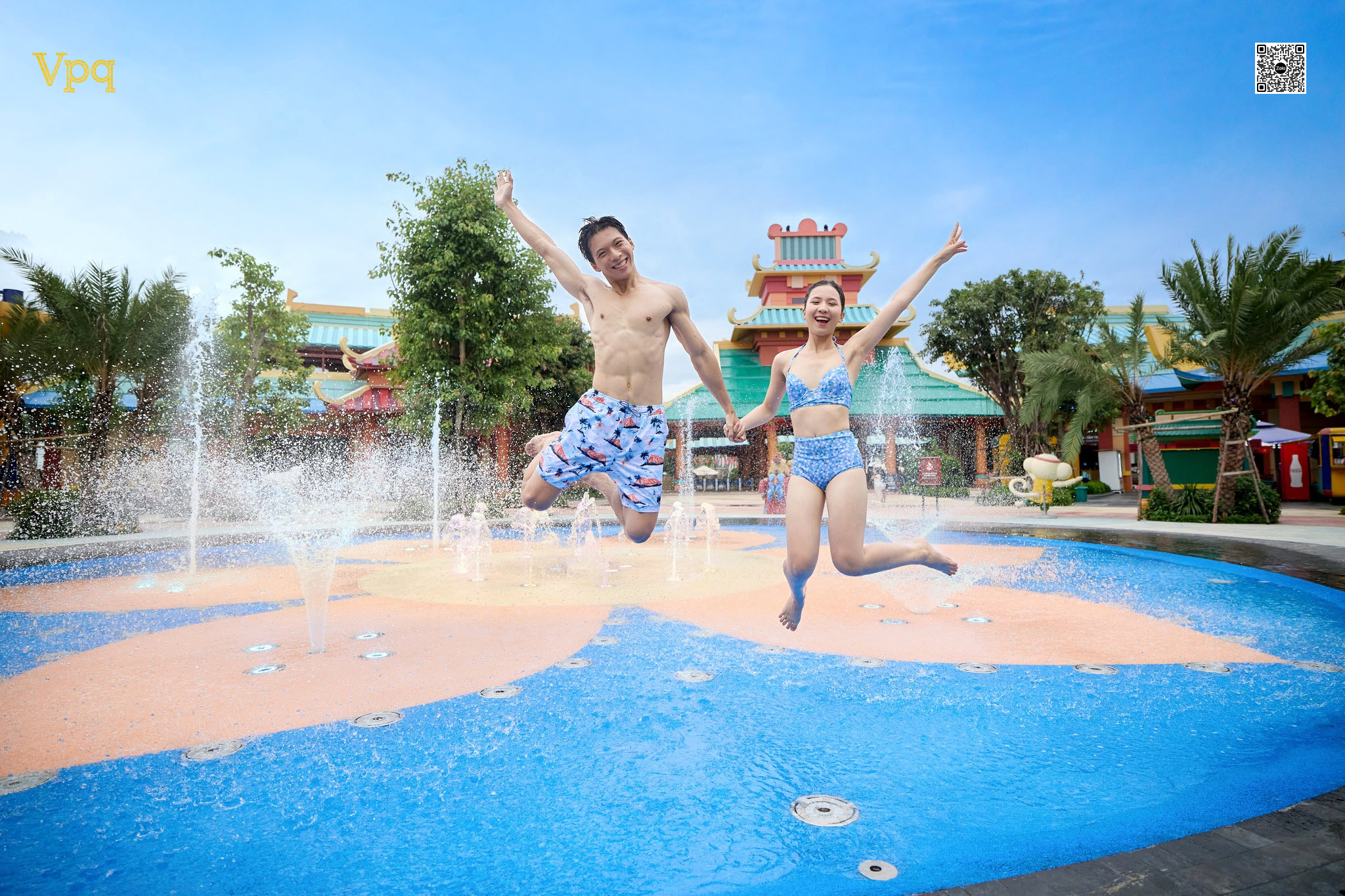 Check in tại c&ocirc;ng vi&ecirc;n nước Sun World H&agrave; Nam