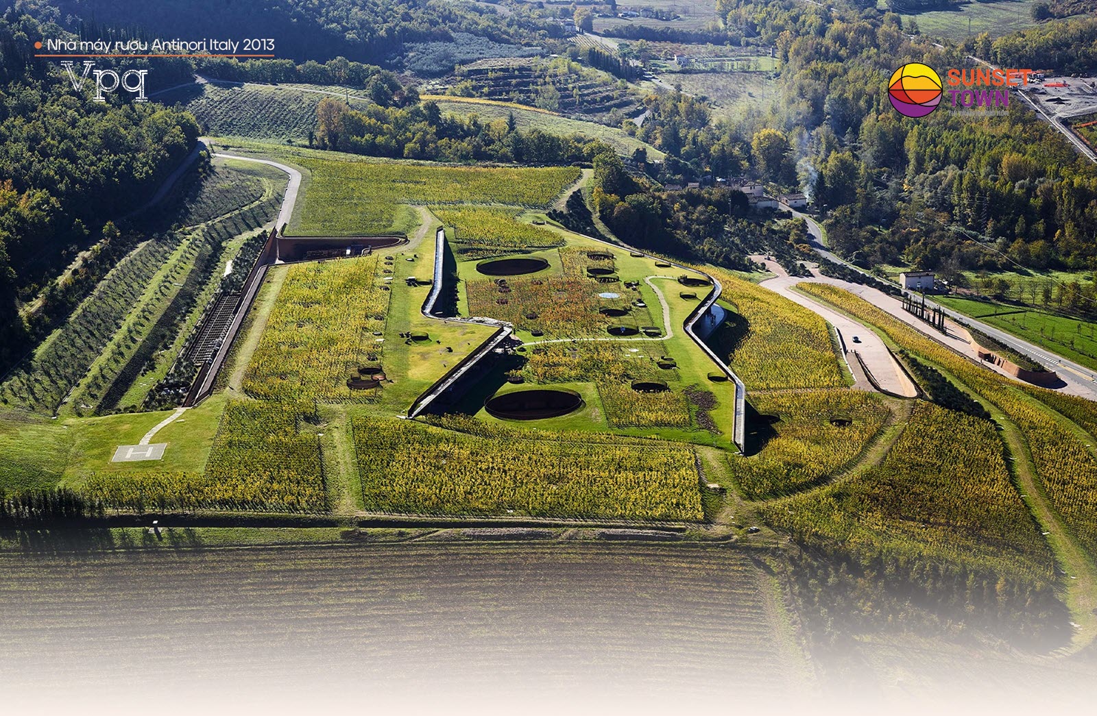 Nh&agrave; m&aacute;y rượu Antinori Italia 2013