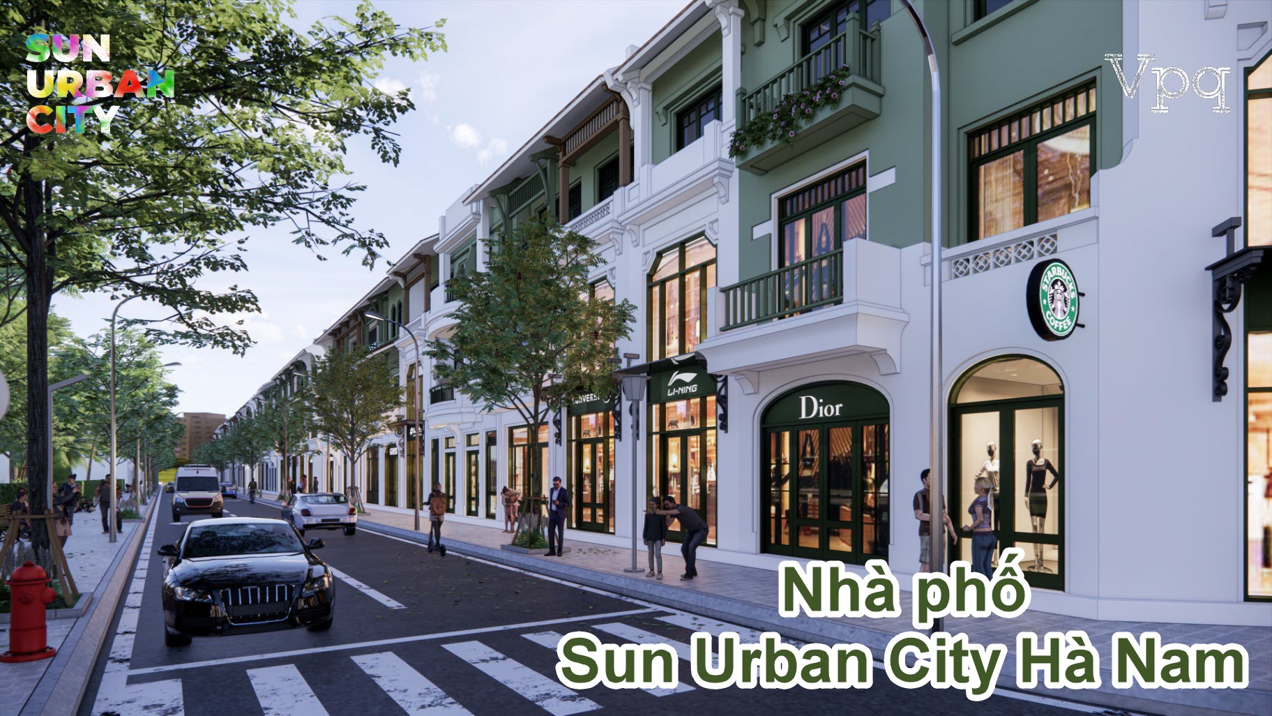 Phối cảnh nhà phố dự án Sun Urban City