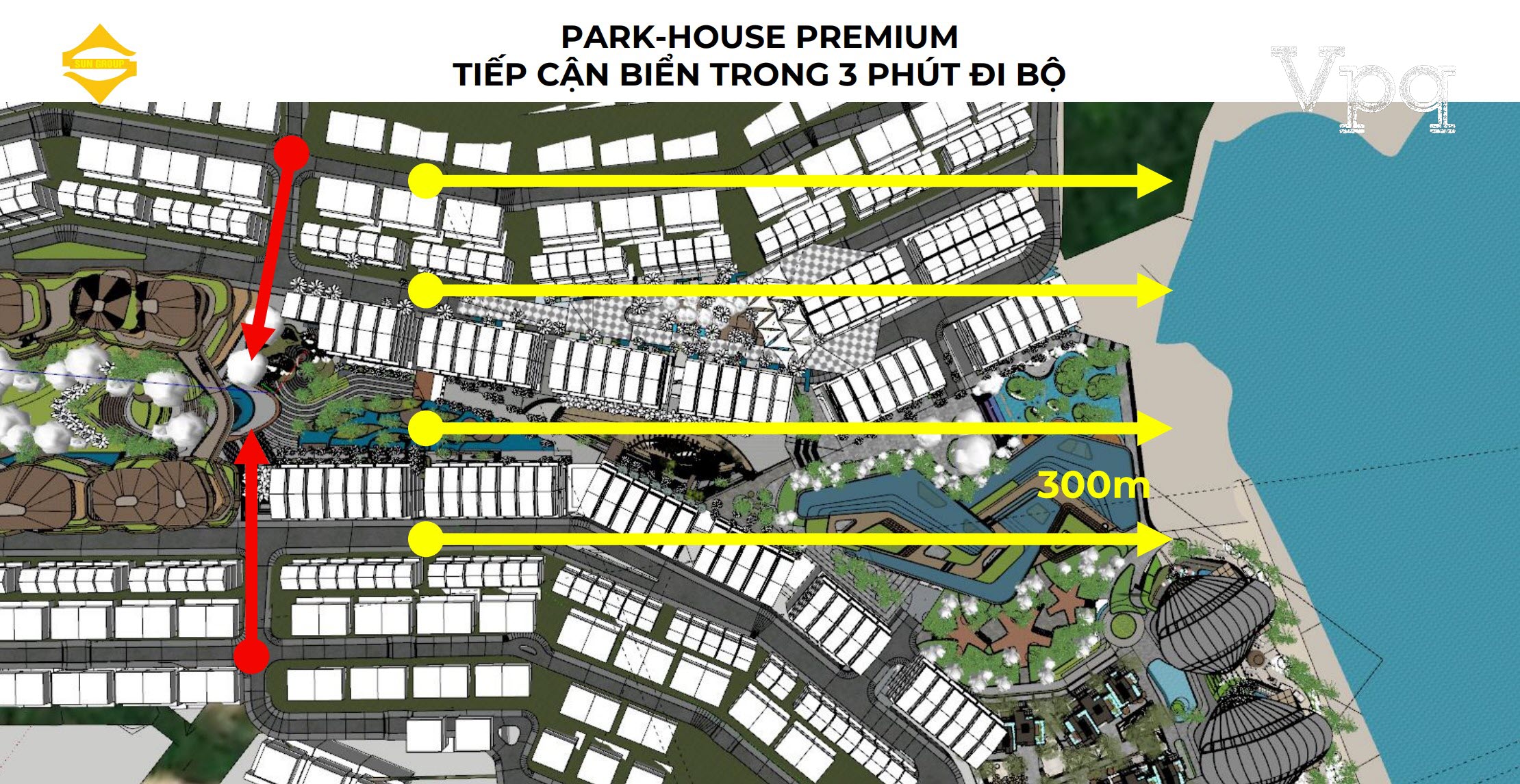 Vị tr&iacute; trung t&acirc;m - thuận tiện kết nối lại rất gần biển, di chuyển ra biển trong 3 ph&uacute;t