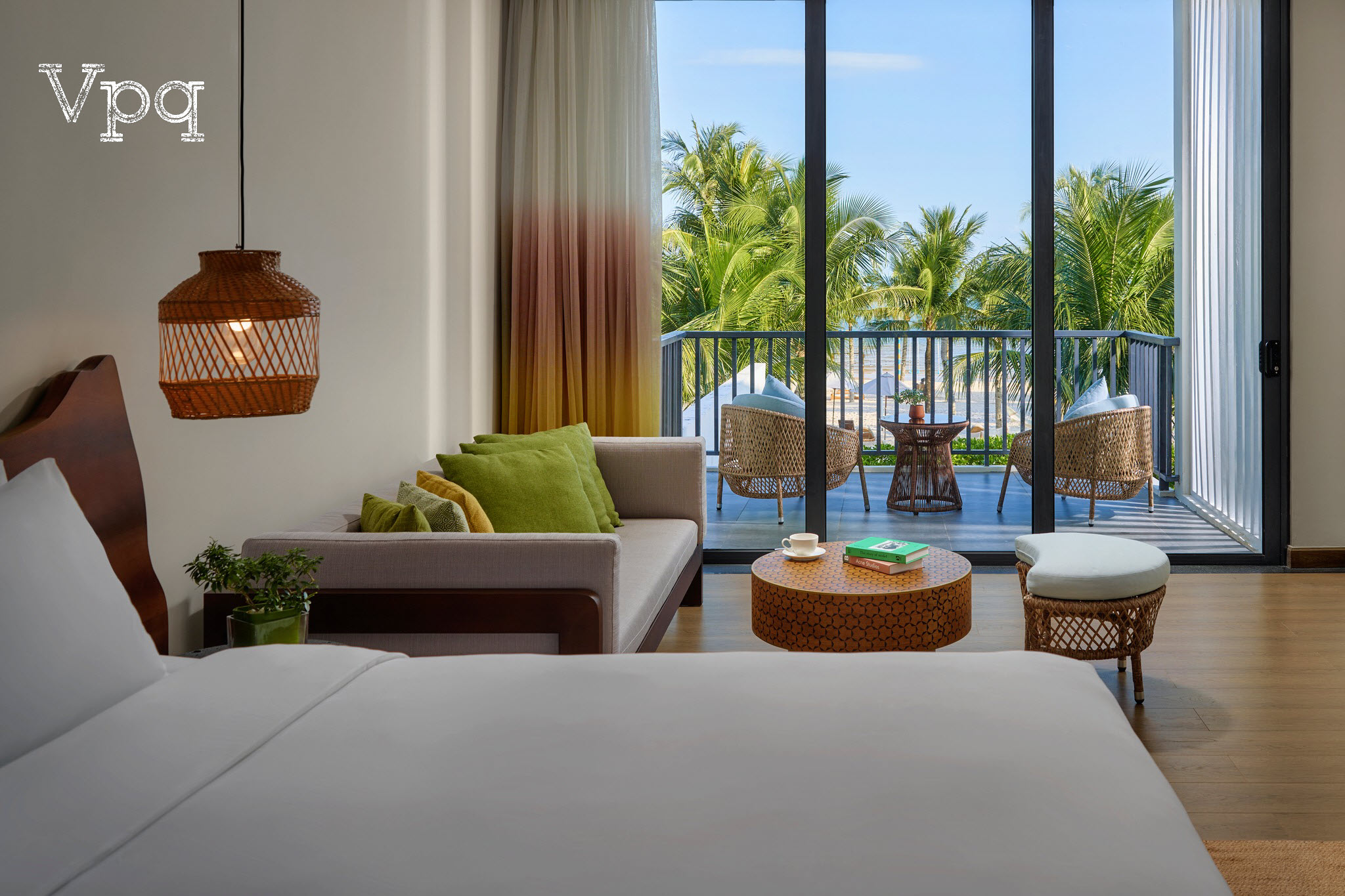 View từ phòng ngủ Presidental Pool Villa
