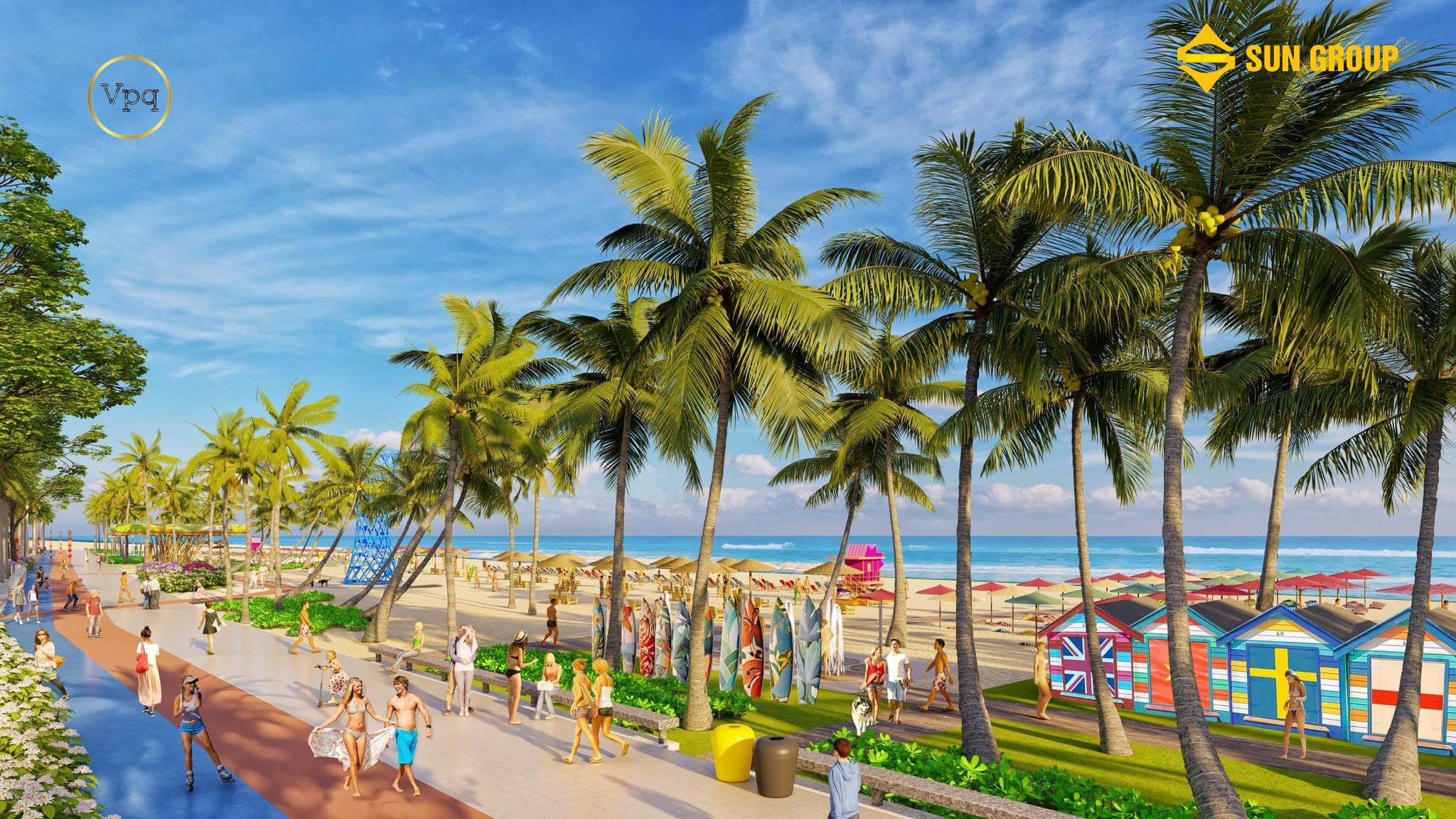 B&atilde;i tắm b&atilde;i Đất Đỏ d&agrave;i 1,3km
