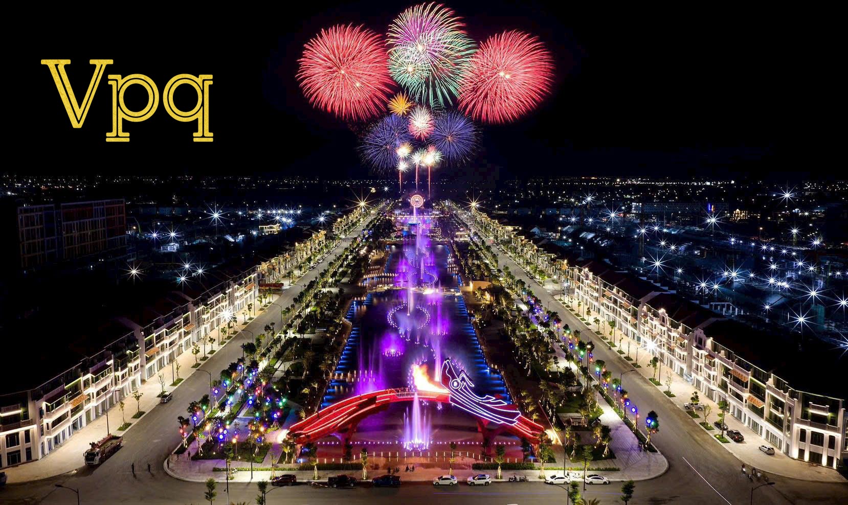 C&ocirc;ng vi&ecirc;n lễ hội Sun Urban city về đ&ecirc;m