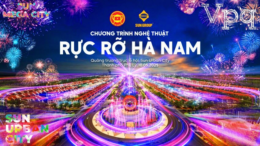 Chương trình nghệ thuật Rực Rỡ Hà Nam tại quảng trường lễ hội Sun Urban City