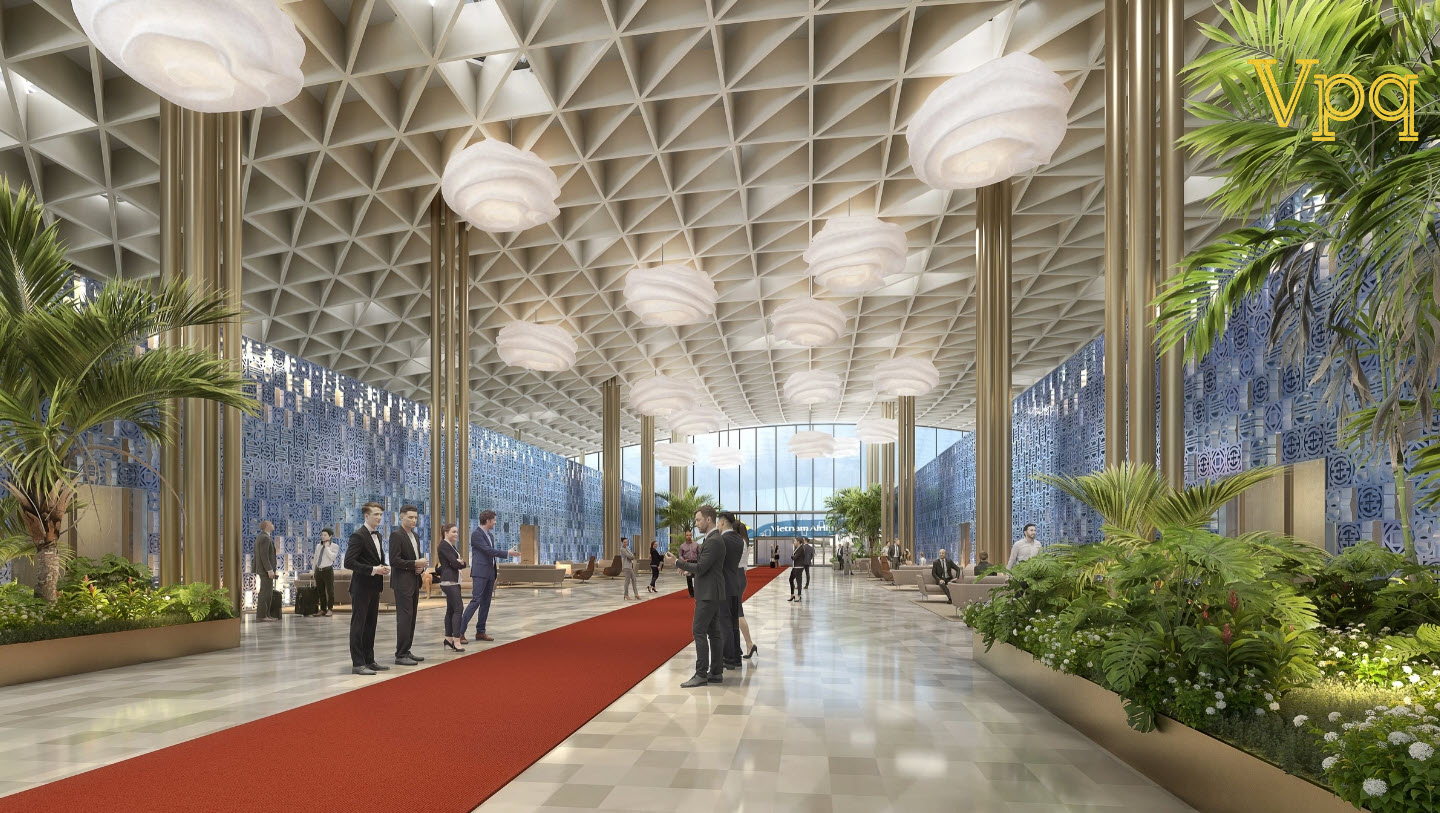 B&ecirc;n trong sảnh nh&agrave; ga VIP