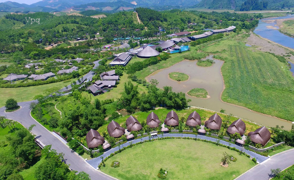 Serena Resort Kim Bôi Hòa Bình nhìn từ trên cao