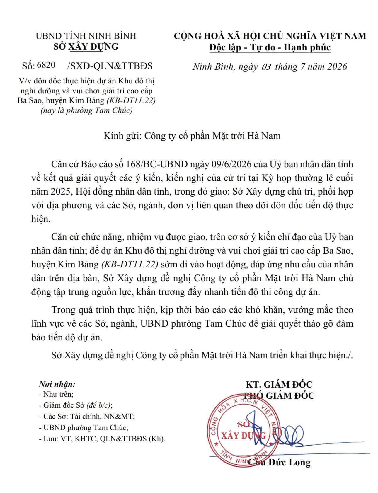 Th&ocirc;ng tin h&eacute; lộ dự &aacute;n Sun Group tại Ba Sao