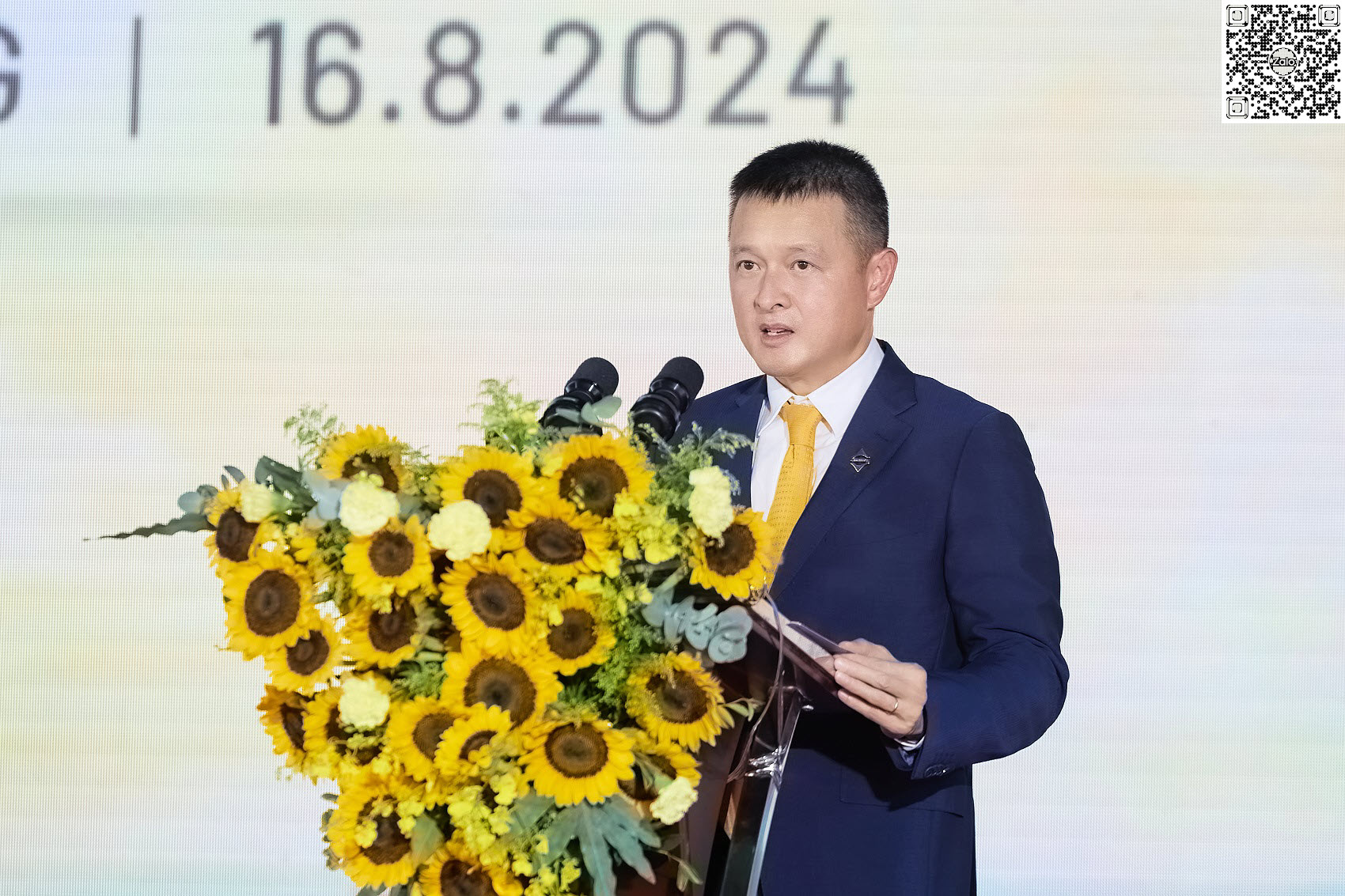 &Ocirc;ng Đặng Minh Trường, Chủ tịch HĐQT Tập đo&agrave;n Sun Group ph&aacute;t biểu tại Lễ khởi c&ocirc;ng Dự &aacute;n