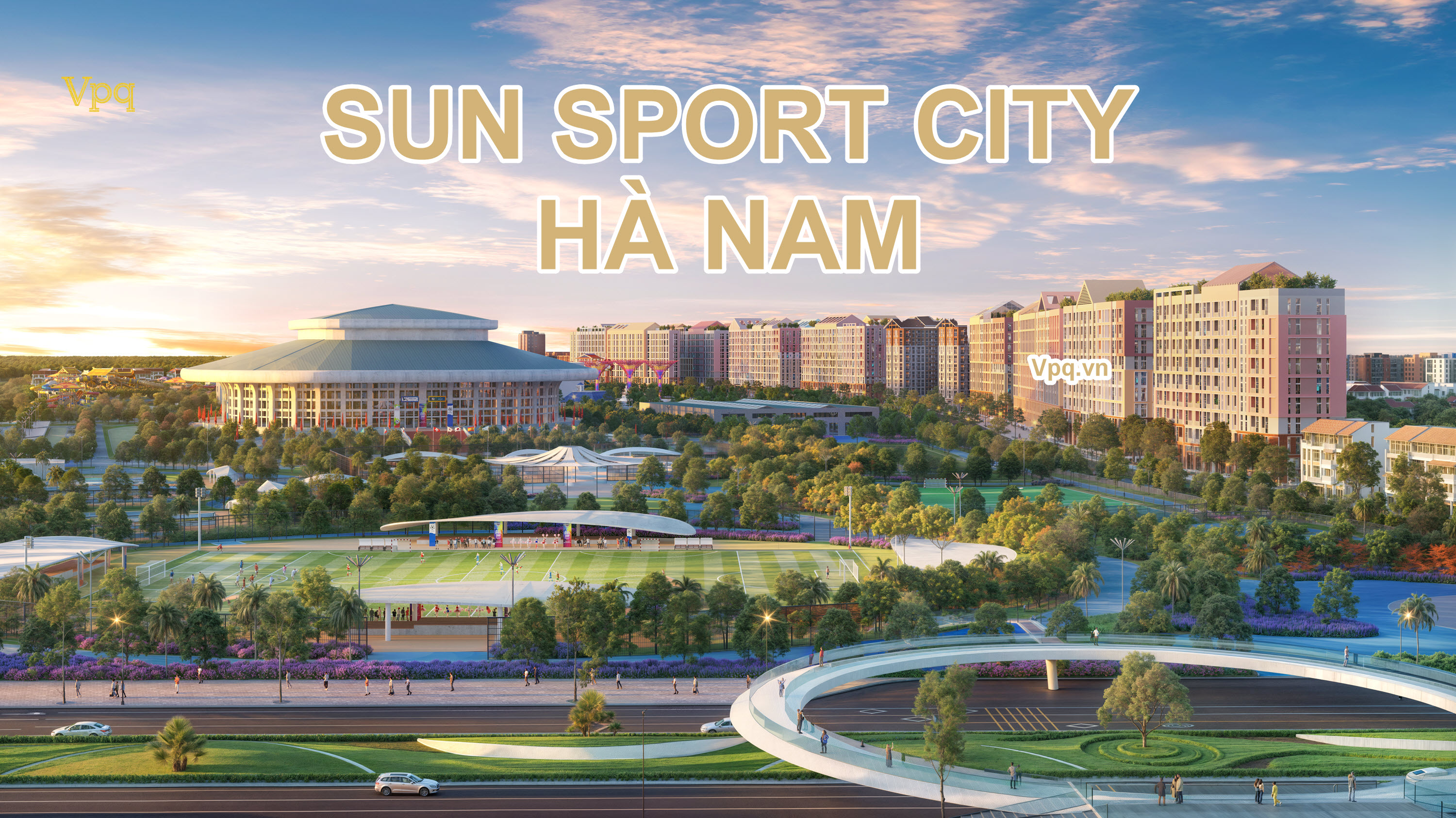 Sun Sports City H&agrave; Nam sở hữu khu&ocirc;n vi&ecirc;n rộng 22 ha