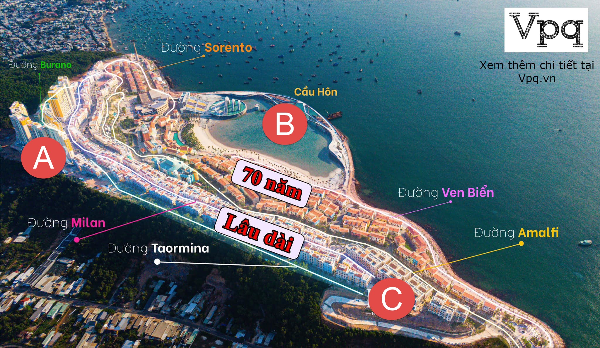 Thực trạng pháp lý của Thị trấn Hoàng Hôn gồm sở hữu lâu dài và sở hữu 70 năm