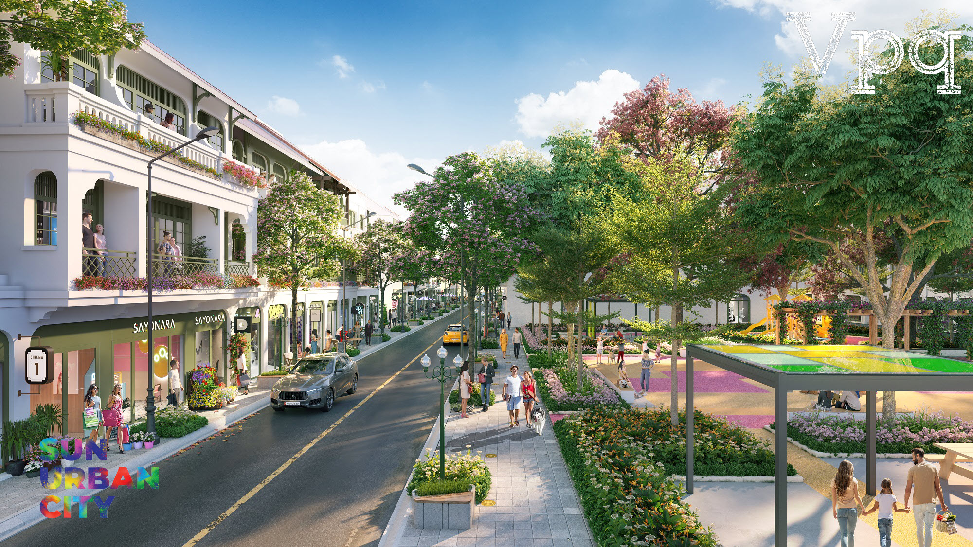 Kh&ocirc;ng gian xanh ngập tr&agrave;n Sun Urban City, nơi cư d&acirc;n thư gi&atilde;n, nghỉ ngơi