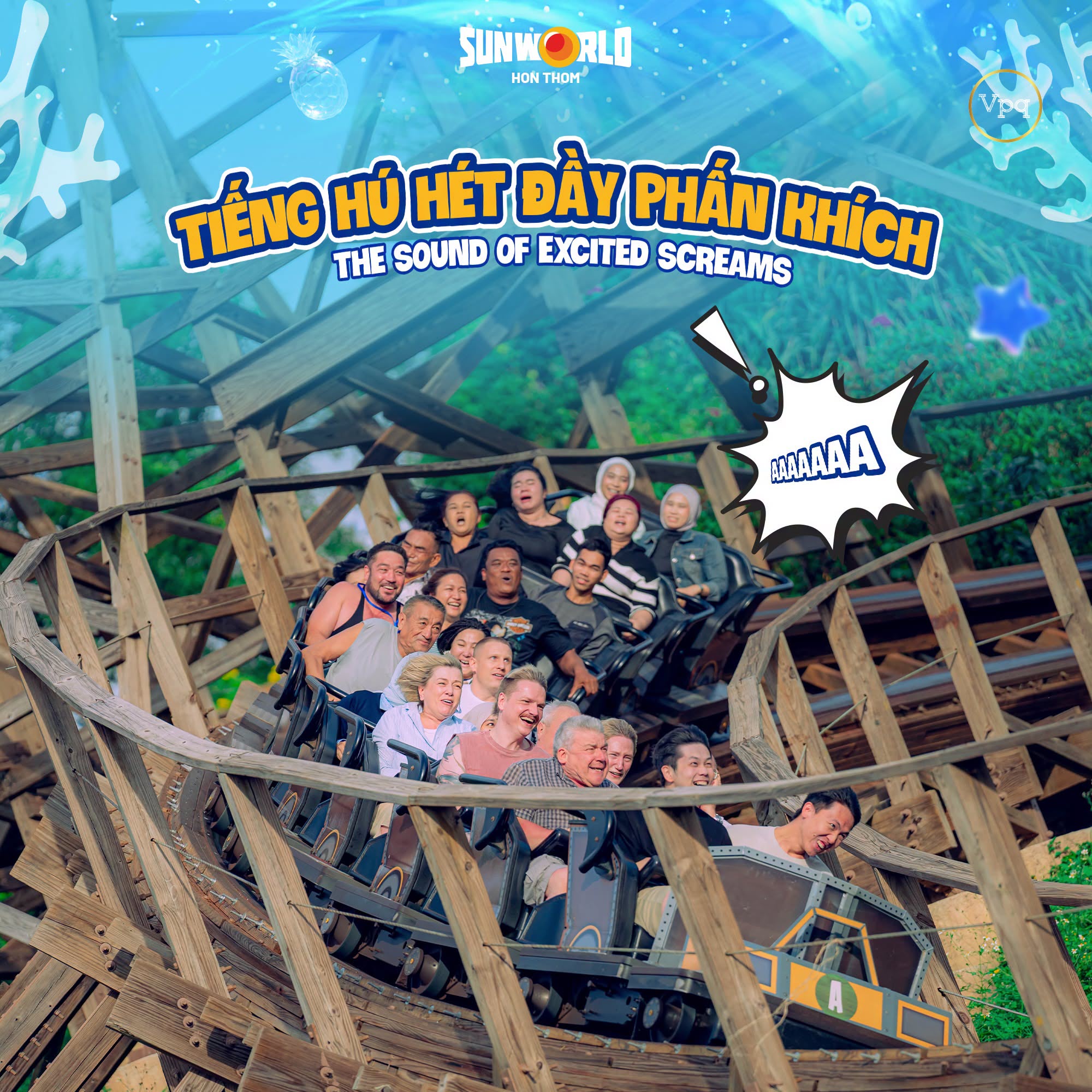 T&agrave;u lượn si&ecirc;u tốc Sun World H&ograve;n Thơm