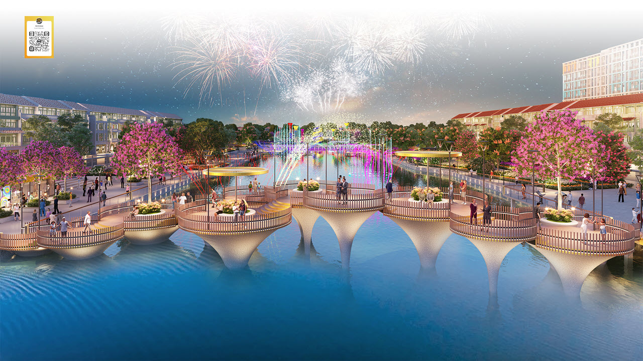 Cảnh quan mặt sông đô thị Thời Đại - Sun Urban City