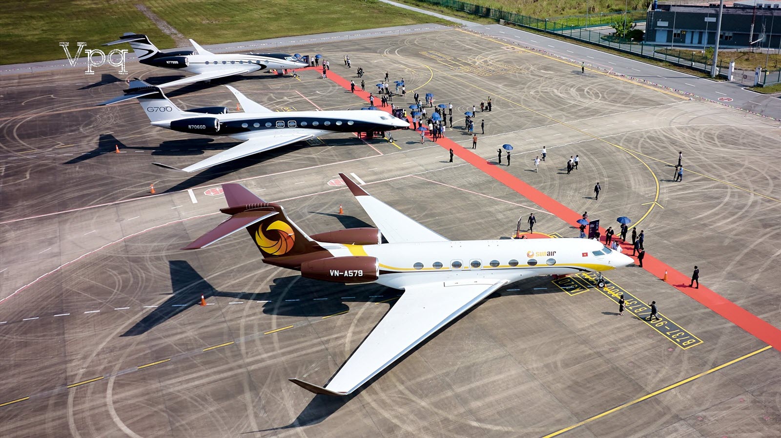 To&agrave;n cảnh sự kiện Air Show 2022 do Sun Airn v&agrave; Gulfstream tổ chức