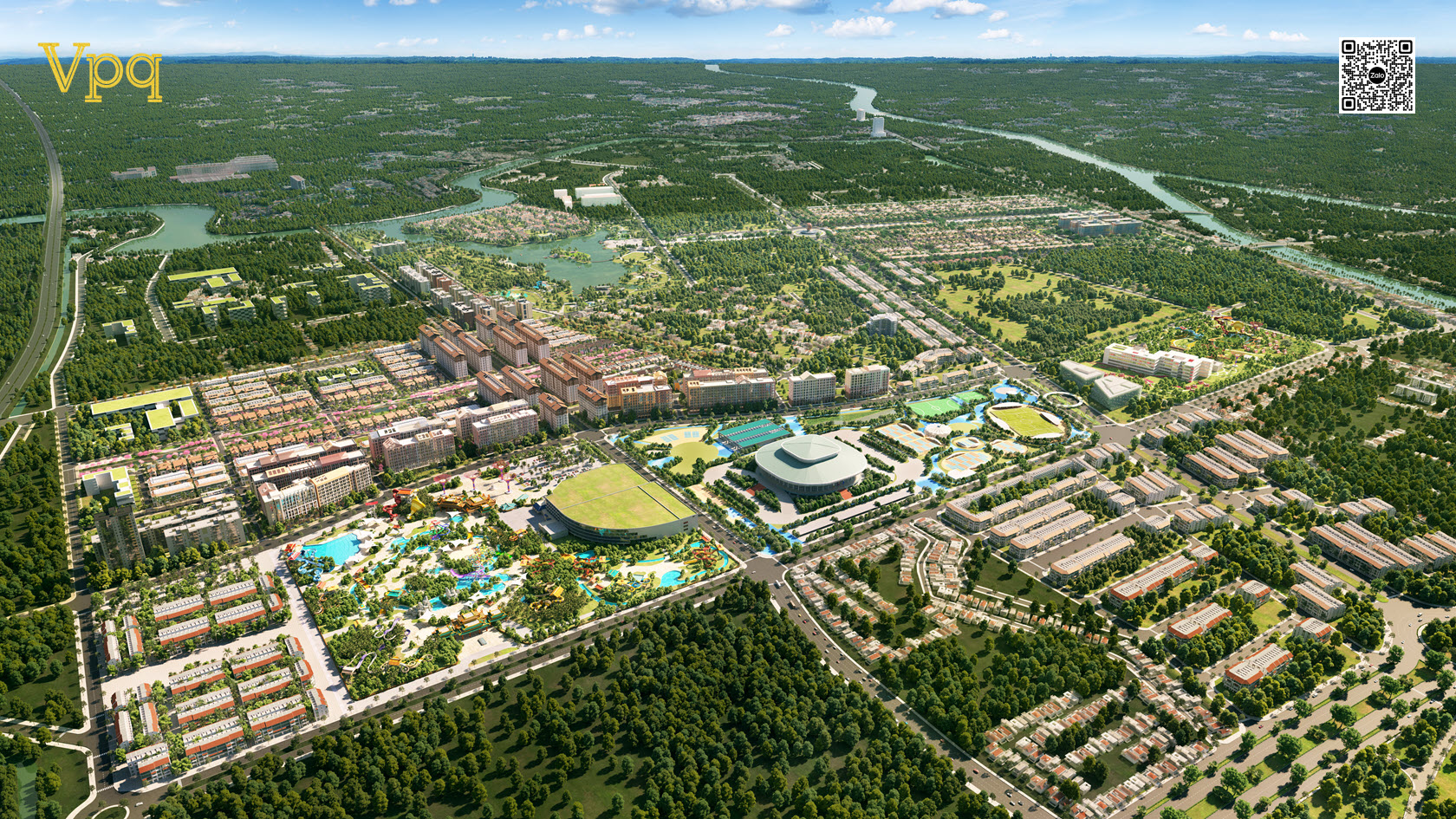 Phối cảnh tổng quan dự án Sun Urban City