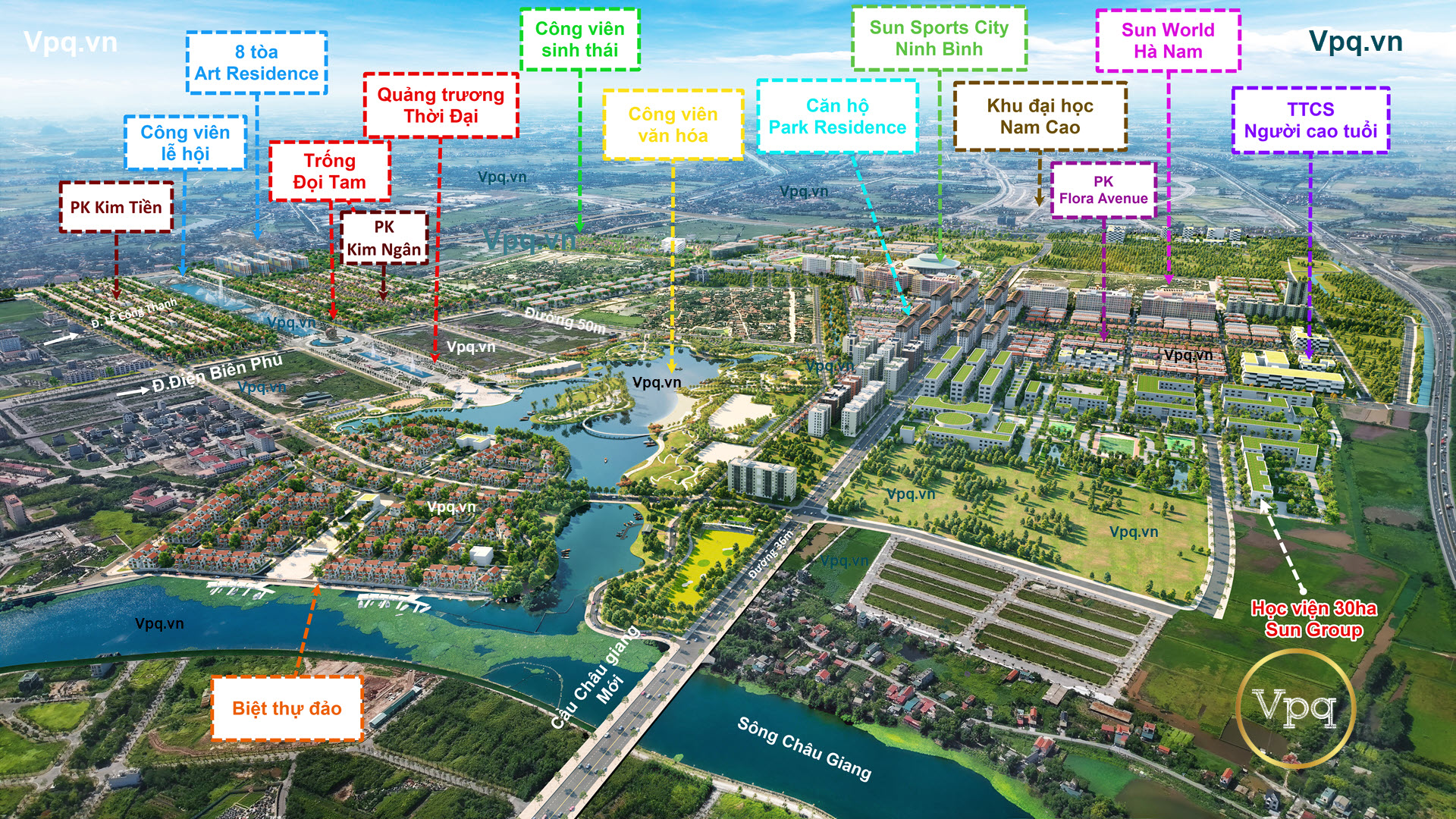 Vị trí Quảng trường Thời Đại tại Sun Urban City Hà Nam