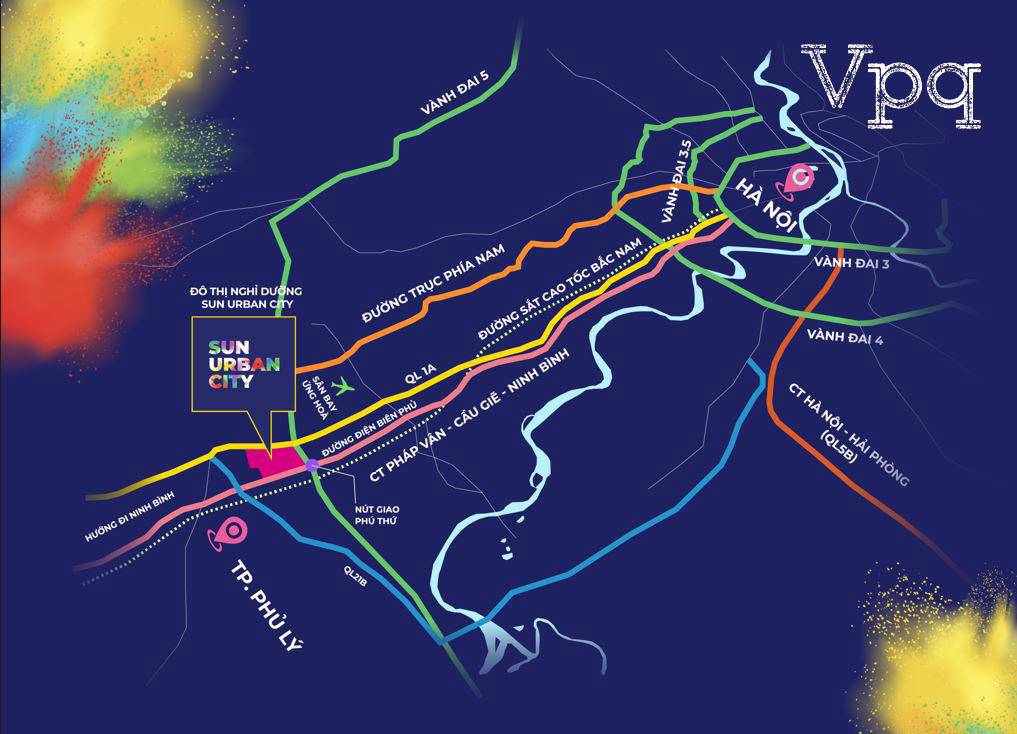 Vị trí đắc địa dự án Sun Urban City