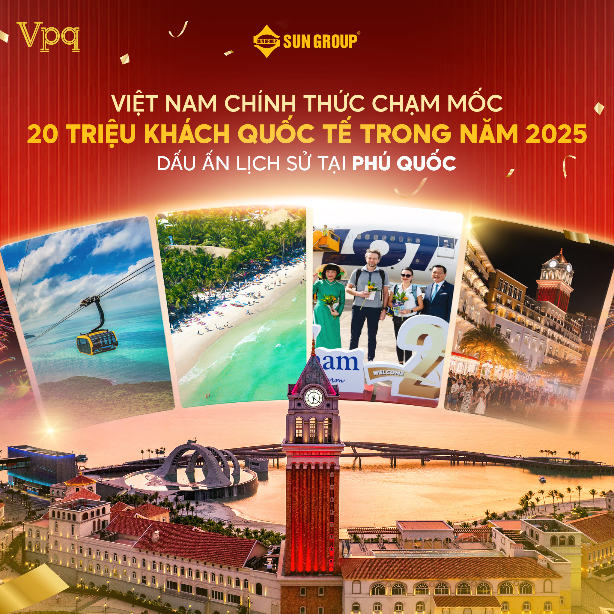 Phú Quốc là điểm đến ghi nhận cột mốc 20 triệu khách quốc tế của Việt Nam