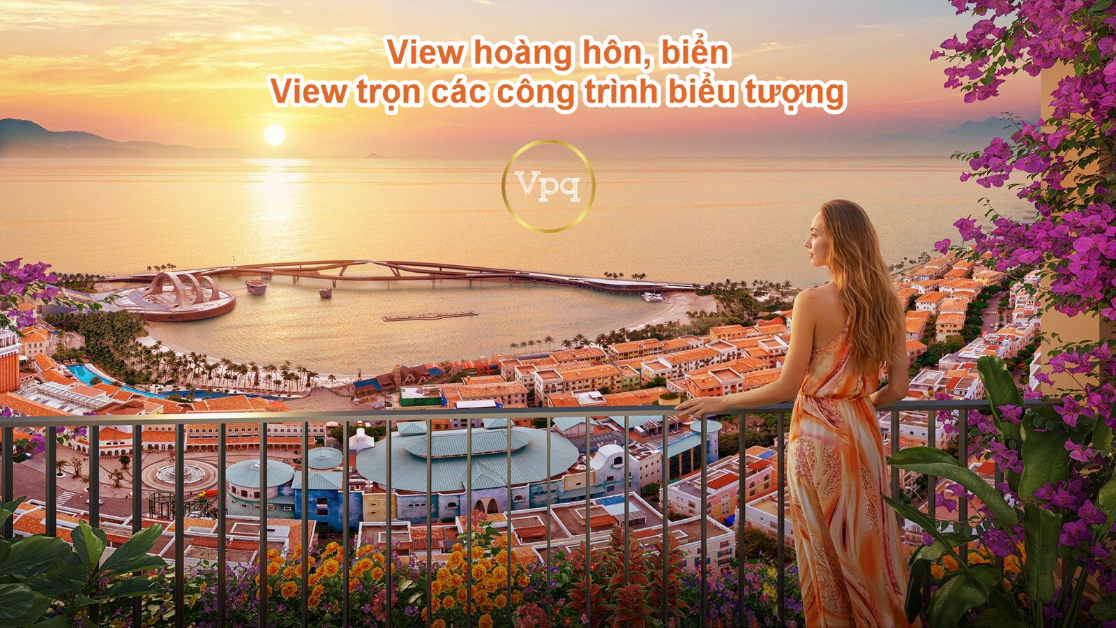 G&oacute;c view đỉnh n&oacute;c từ căn hộ The Sunset Ph&uacute; Quốc