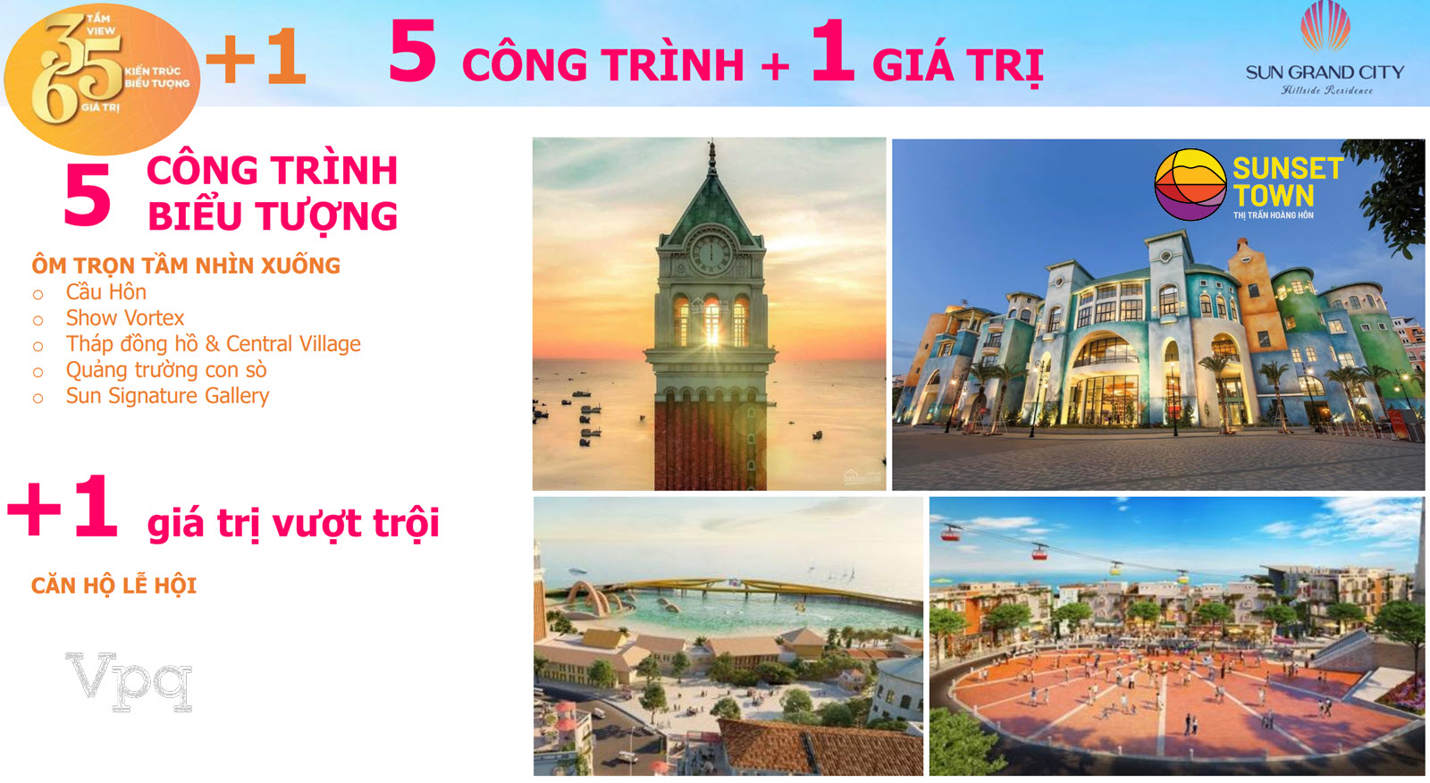 Tầm view công trình biểu tượng từ căn hộ Hillside