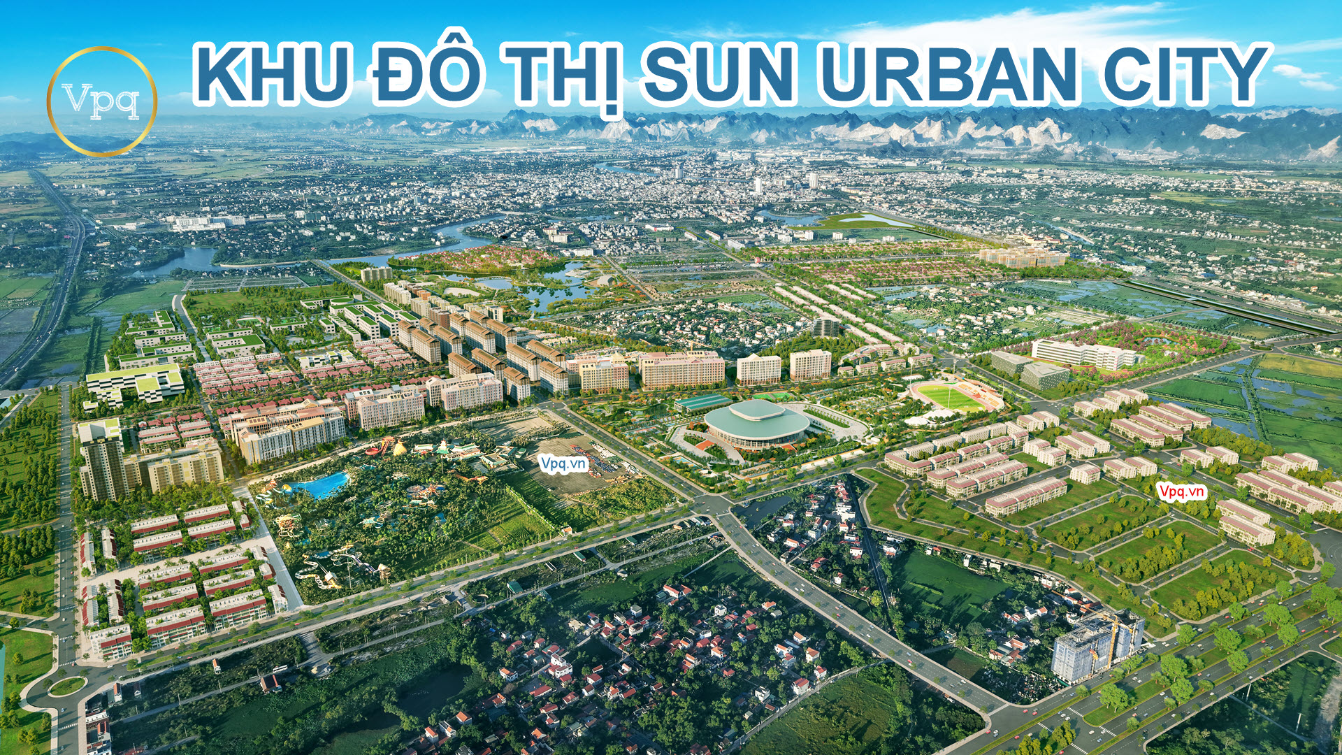 Tổng quan dự &aacute;n Sun Urban City nh&igrave;n từ Sun World H&agrave; Nam